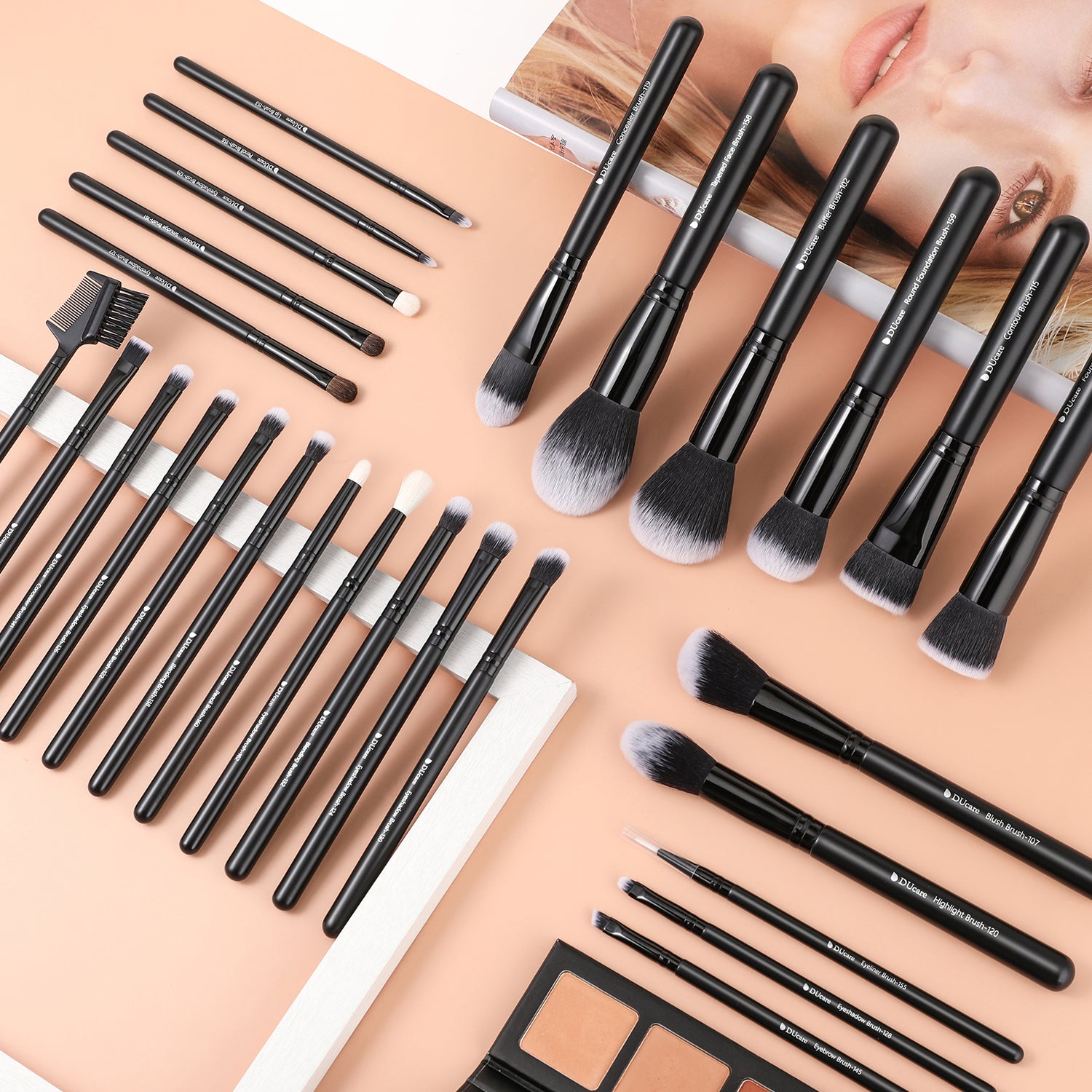 Dark & White Angel Premium Soft 27-Piece Eye & Face Brush Set