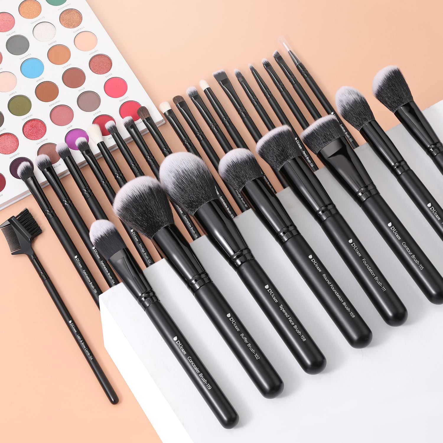 Dark & White Angel Premium Soft 27-Piece Eye & Face Brush Set