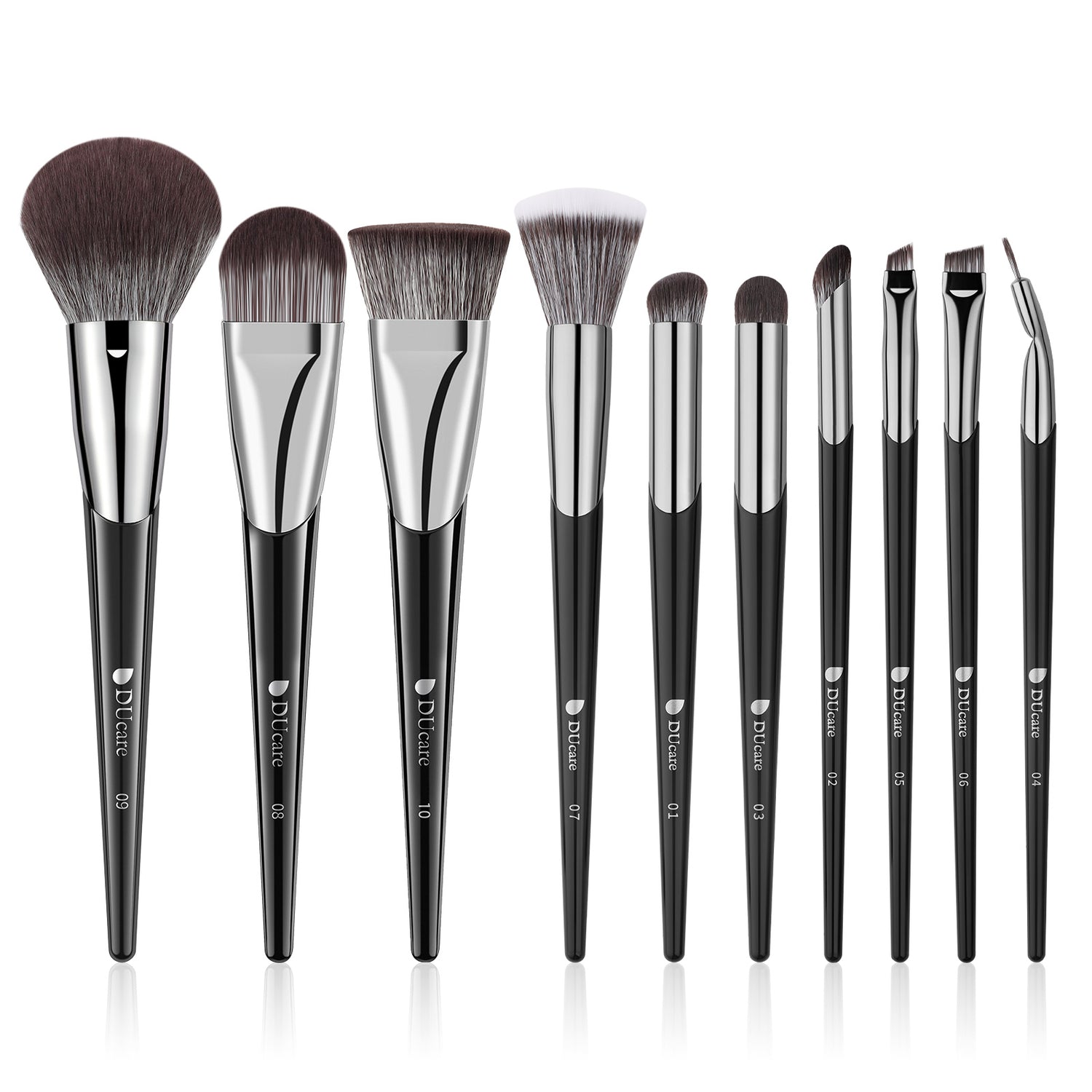 Custom V-Series DUcare Face & Eye Makeup Brush Set