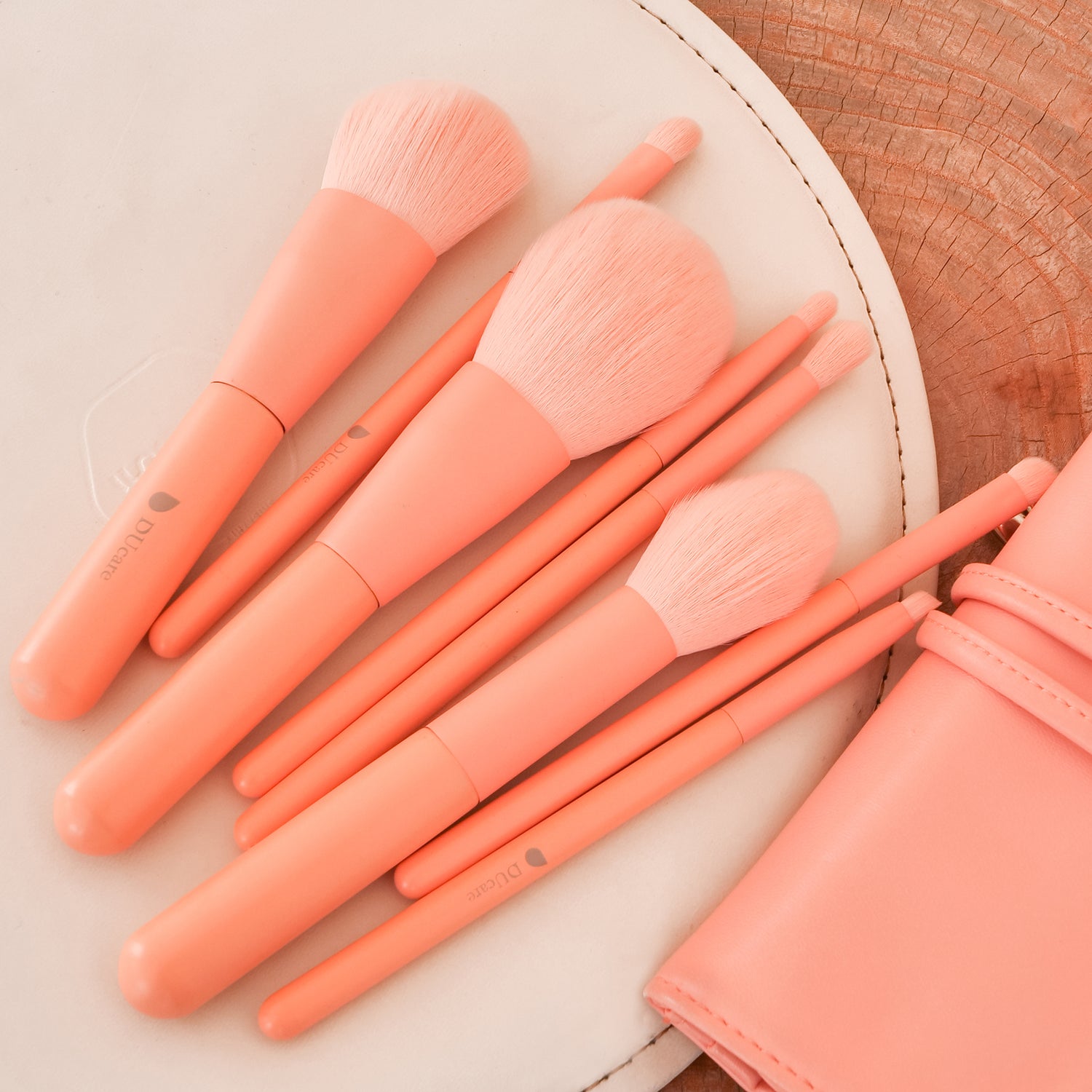 DUcare 8 in 1 orange pink brush set review