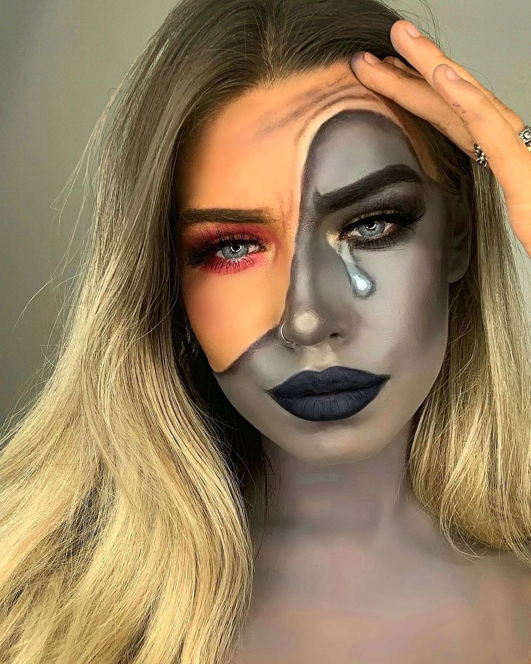 Crying Makeup for Halloween