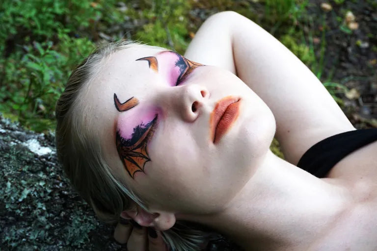 Glam Bat Halloween Makeup Look