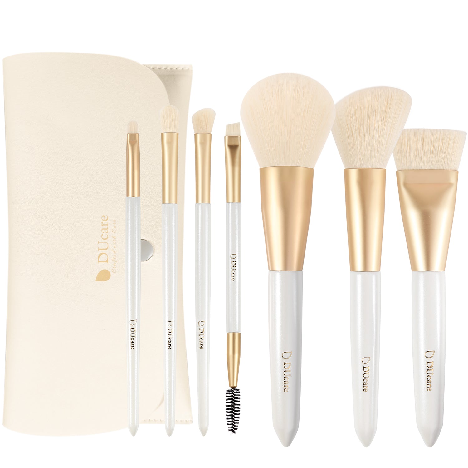 7 Piece Platinum Makeup Brush Set with Bag
