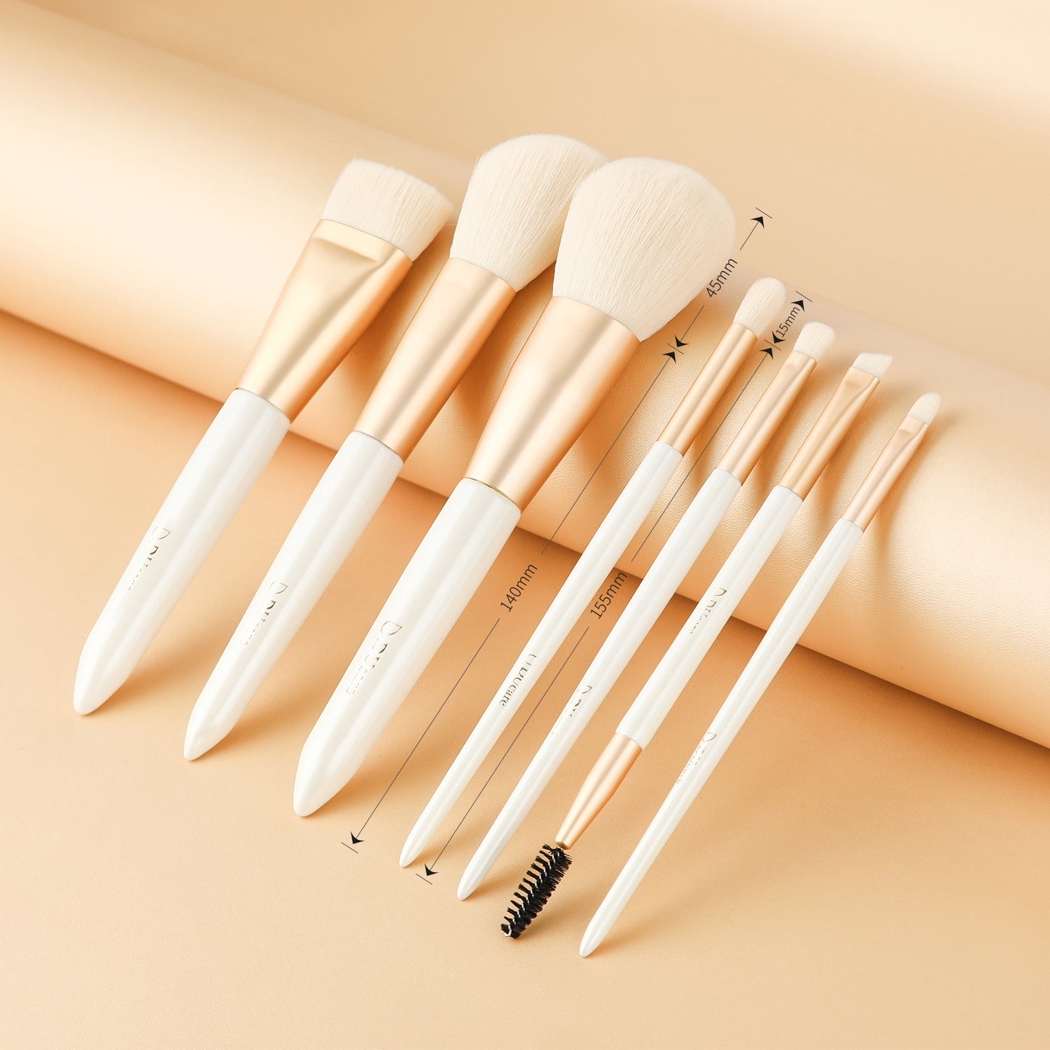 7 Piece Platinum Makeup Brush Set with Bag