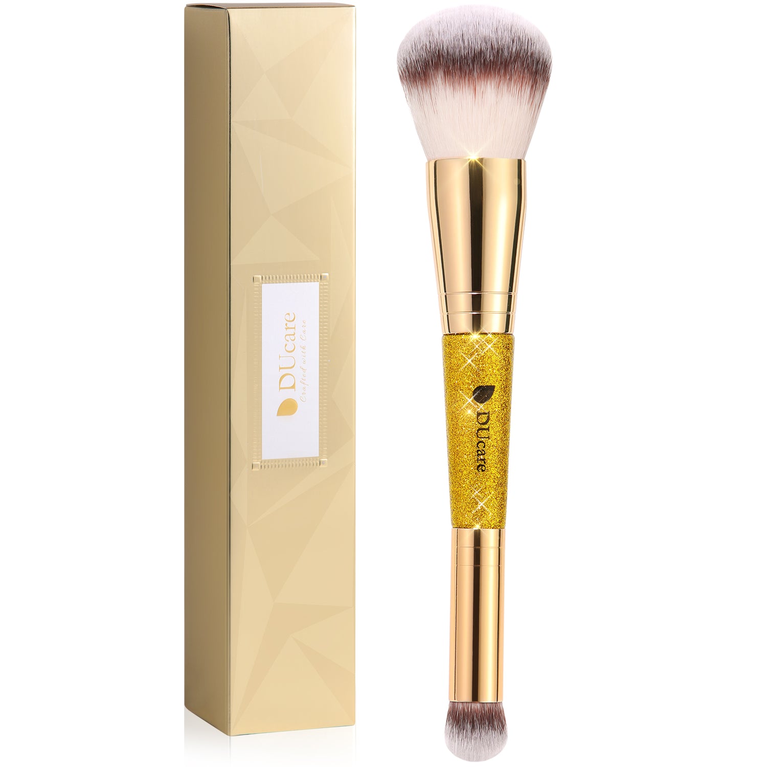 Afterglow Luxurious Gold 2Pcs Dual-end Face Brush Set