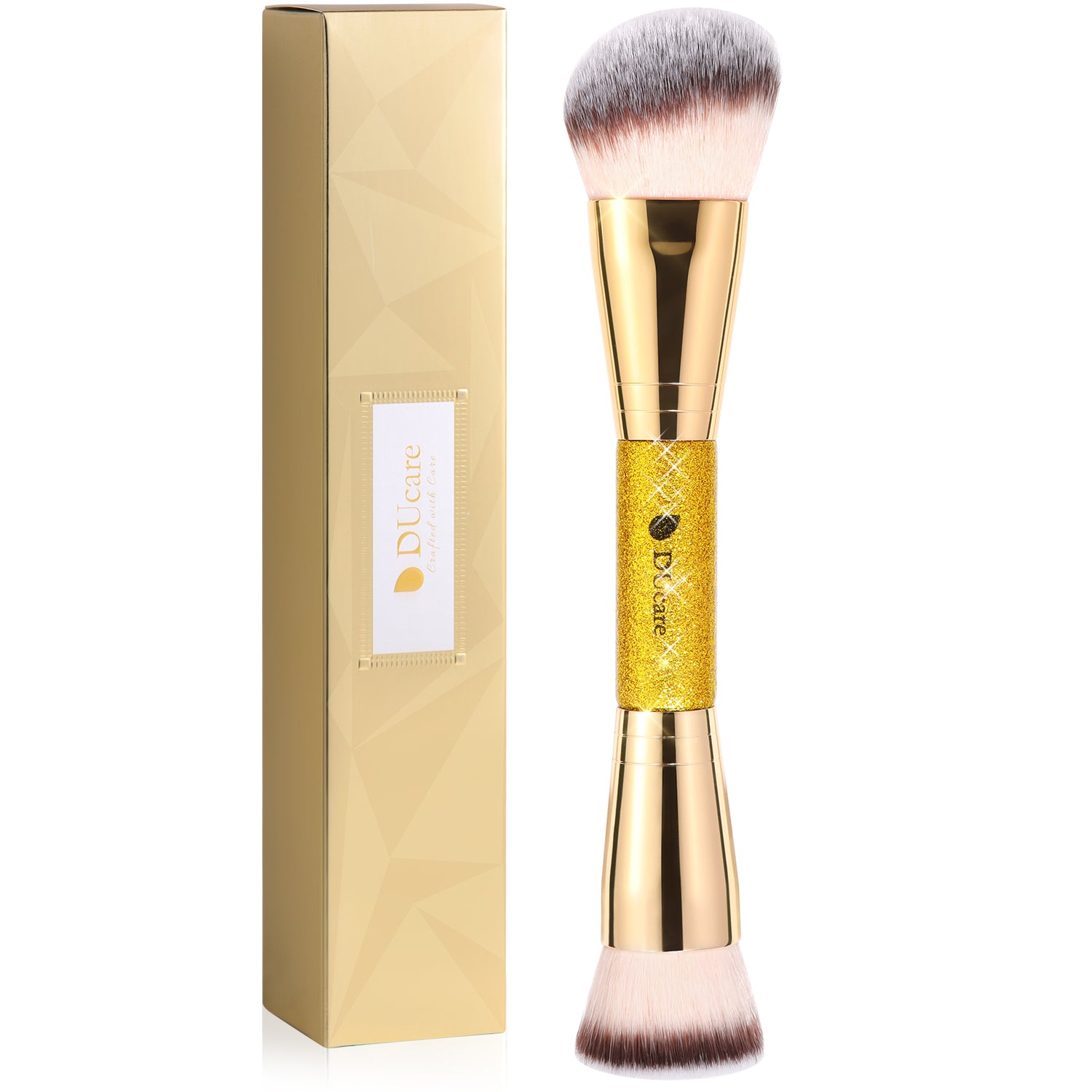 Afterglow Luxurious Gold 2Pcs Dual-end Face Brush Set