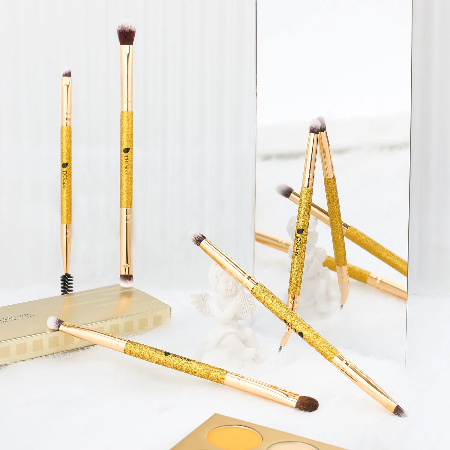 Afterglow Luxurious Gold Upgraded 5Pcs Dual-Ended Eye Brush Set