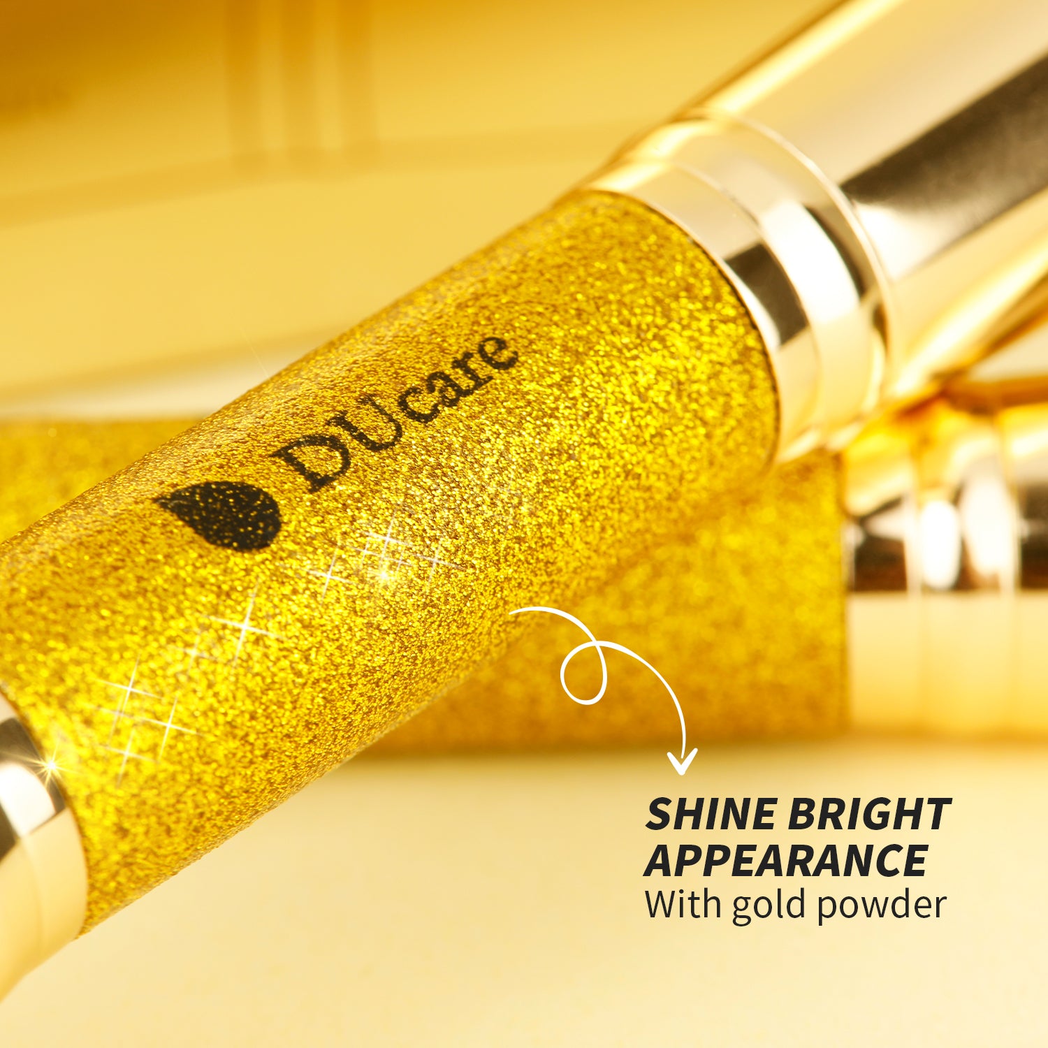 Afterglow Luxurious Gold 2Pcs Dual-end Face Brush Set