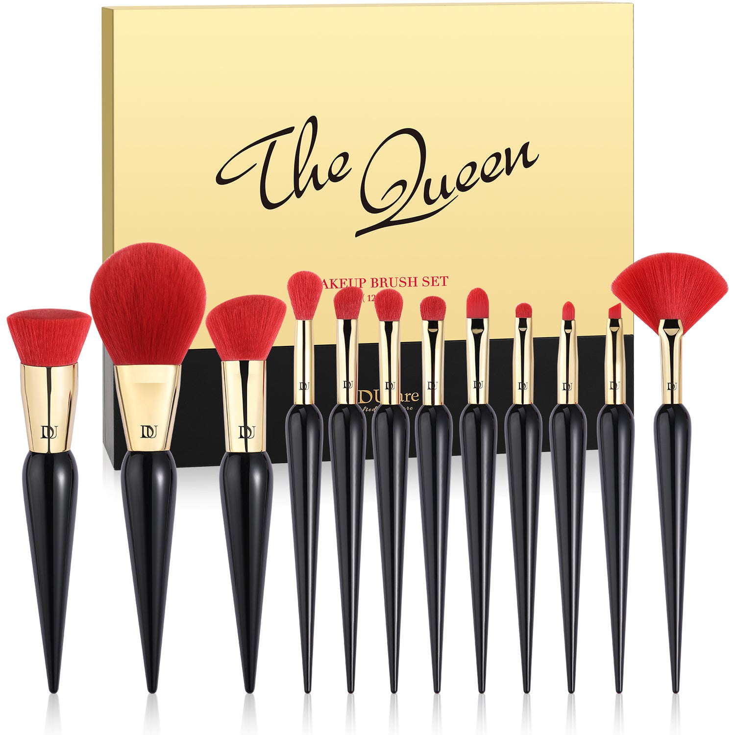 The Queen Charming Luxury Pro Artistry 12-Piece Face & Eye Brush Set