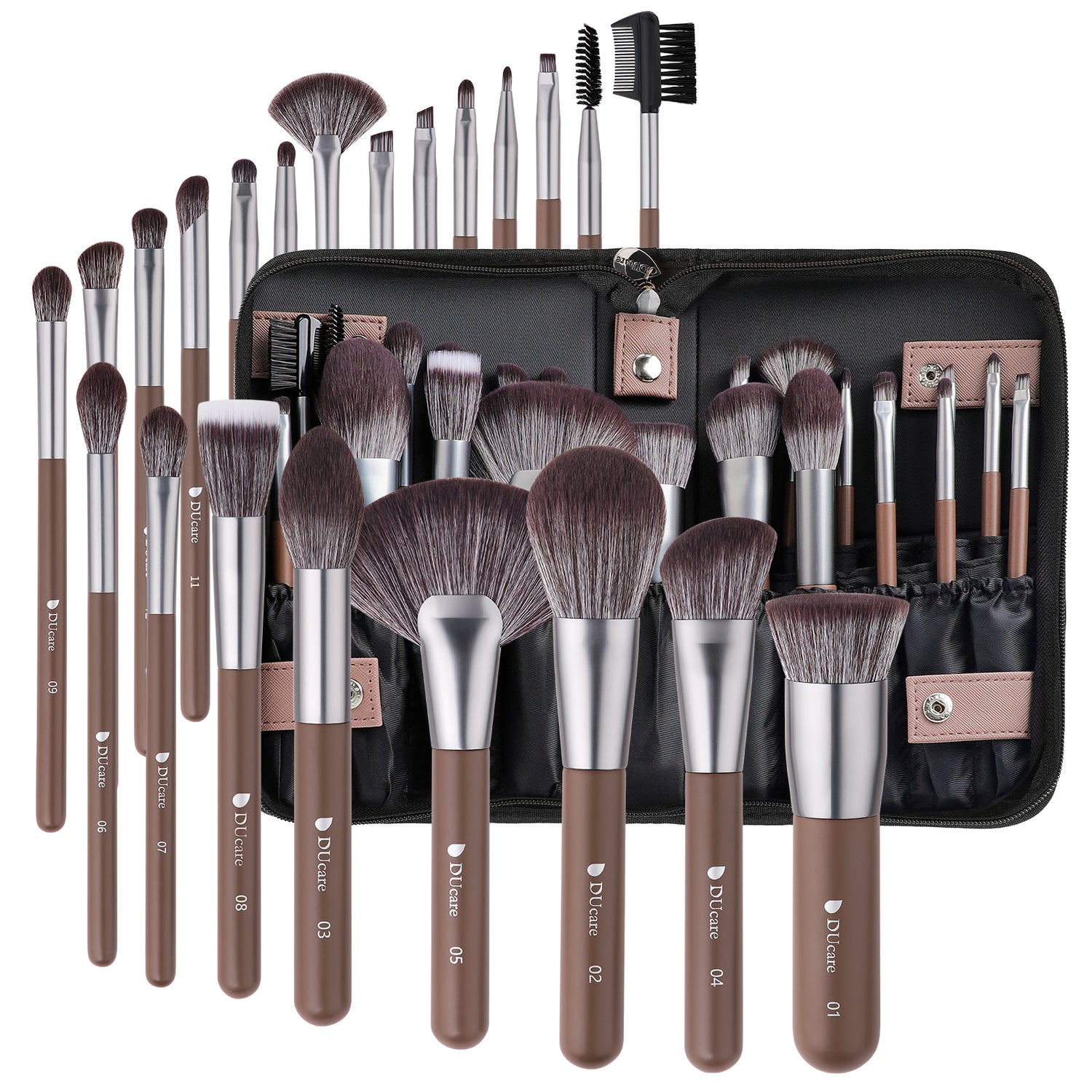 Chocolate Life 22-Piece Face & Eye Makeup Brush Set