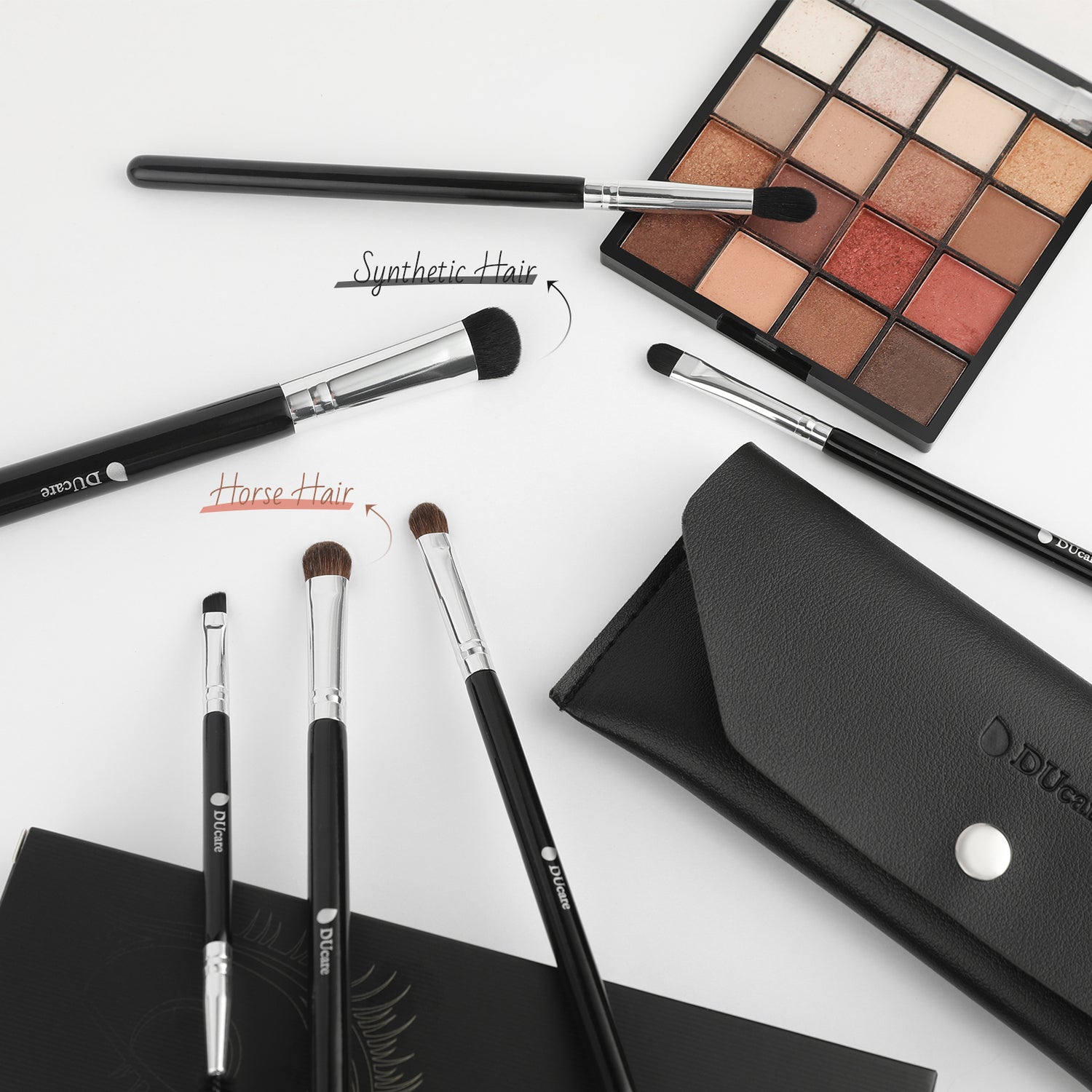 Agate Black 6Pcs Eye Brush Set