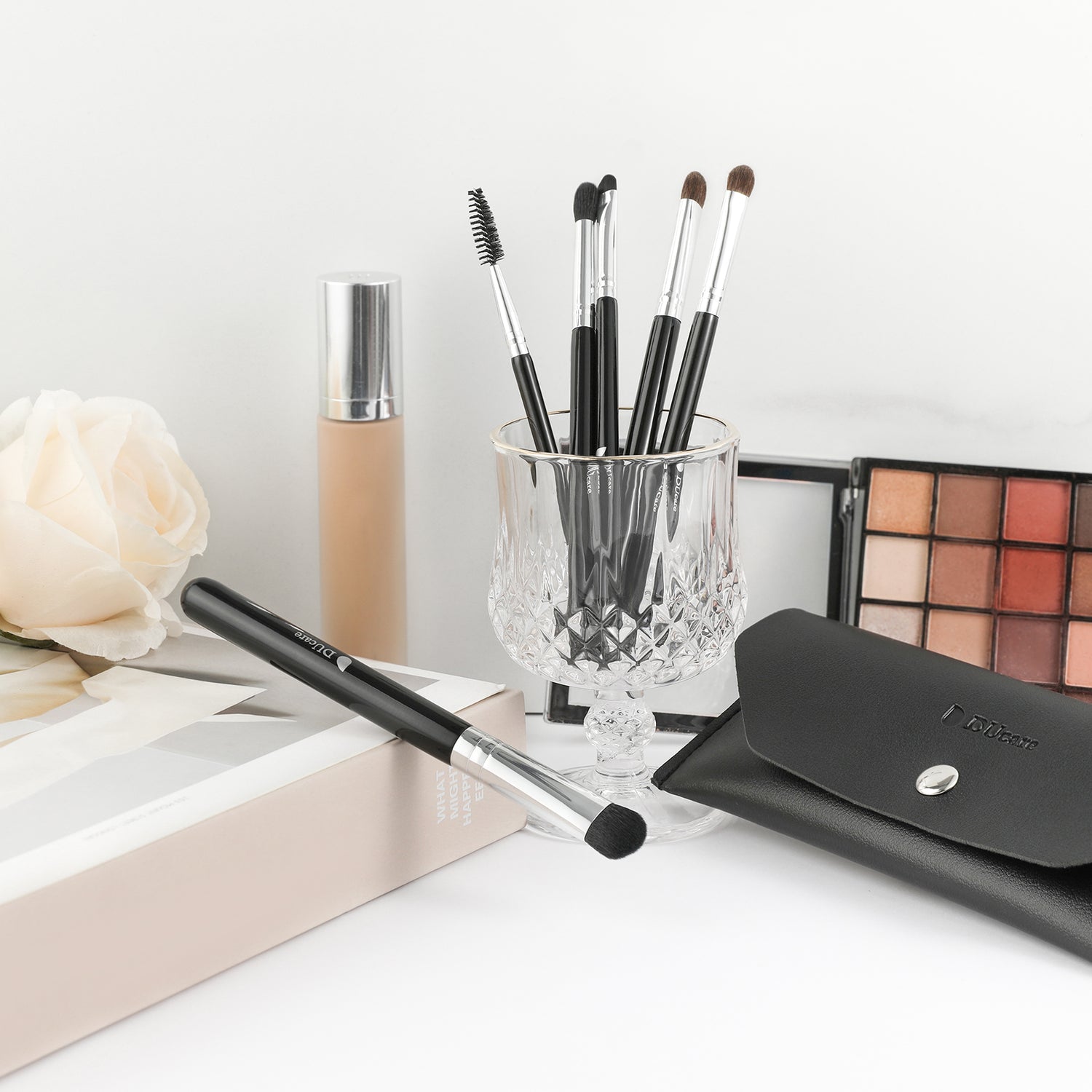 Agate Black 6Pcs Eye Brush Set