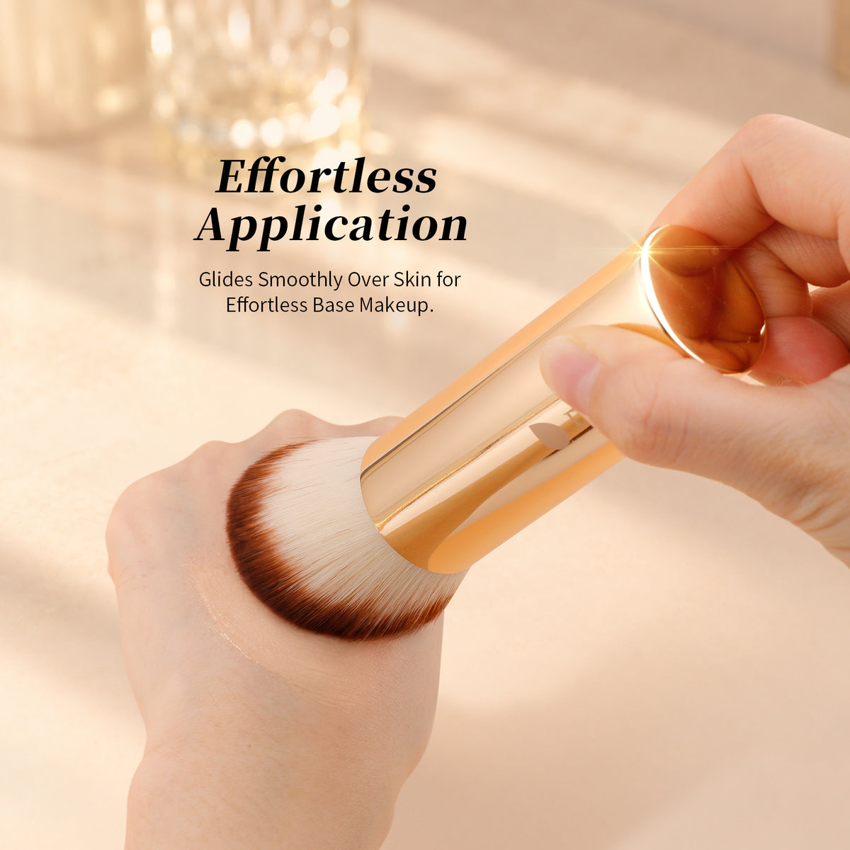 DUcare 6-Piece Electroplated Gold Double-Ended Makeup Brush Set