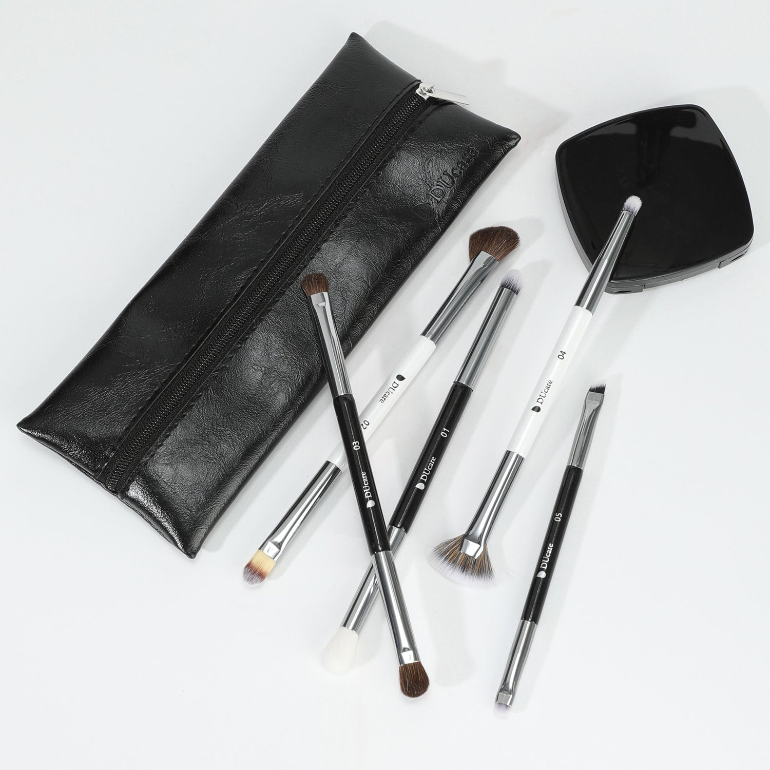 Panda 5Pcs Dual-ended Eye Travel Brush Set