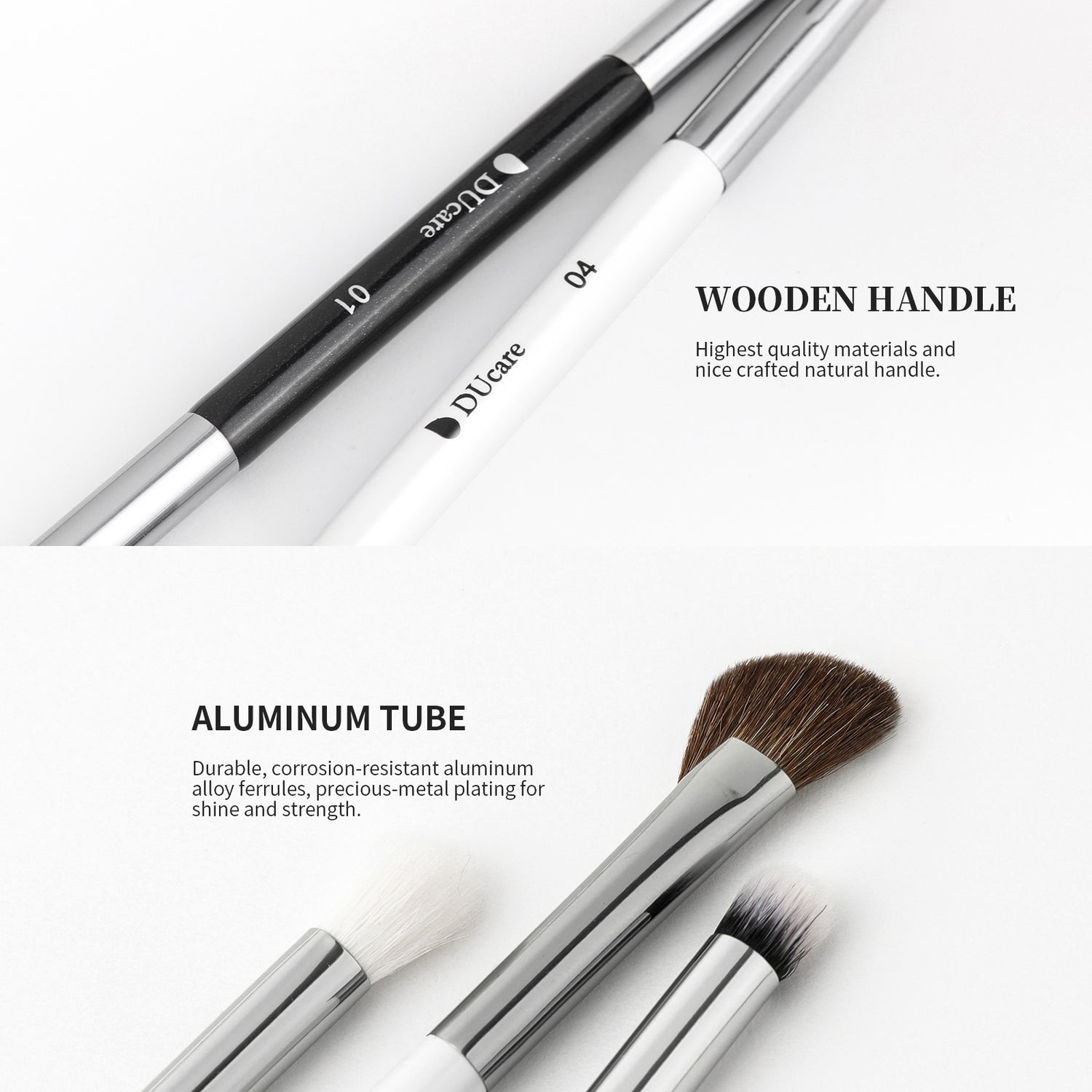 Panda 5Pcs Dual-ended Eye Travel Brush Set