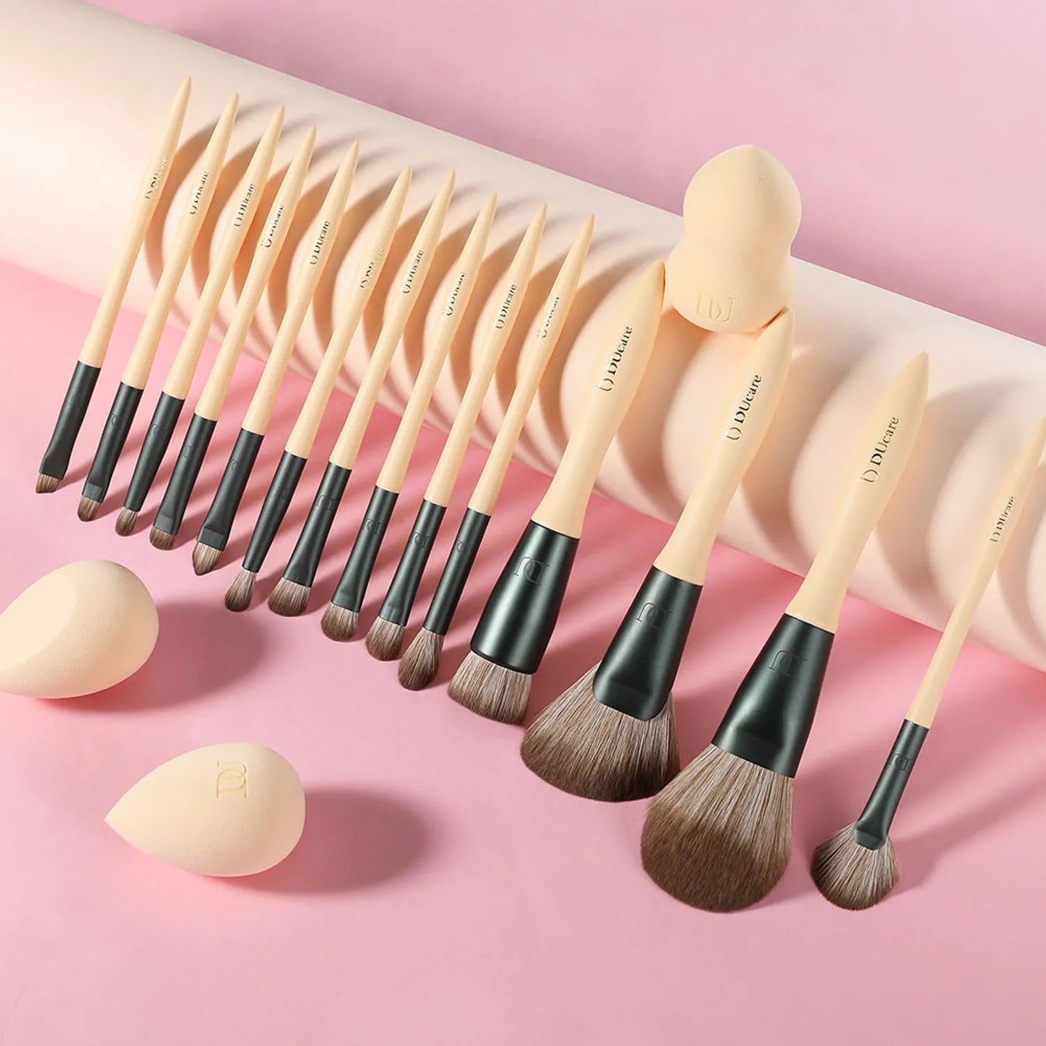 Lime Mojito Face & Eye Makeup Brush Set / Mini Travel Brush Set