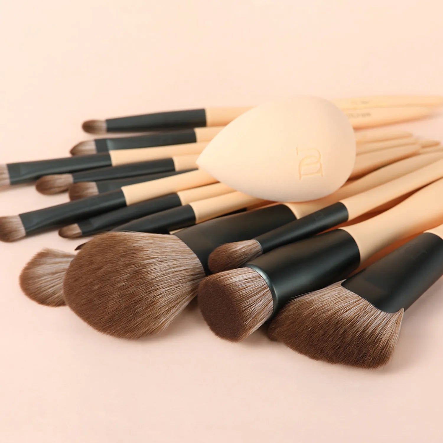 Lime Mojito Face & Eye Makeup Brush Set / Mini Travel Brush Set