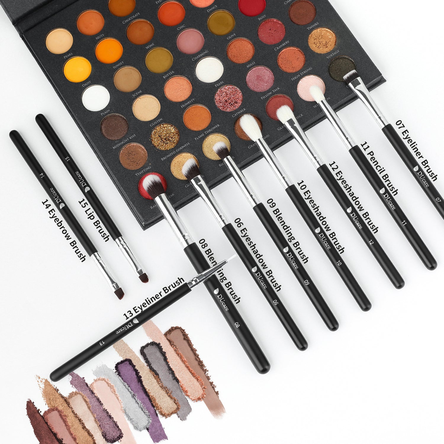Classic Black Essential Face & Eye Brush Set (15PC)