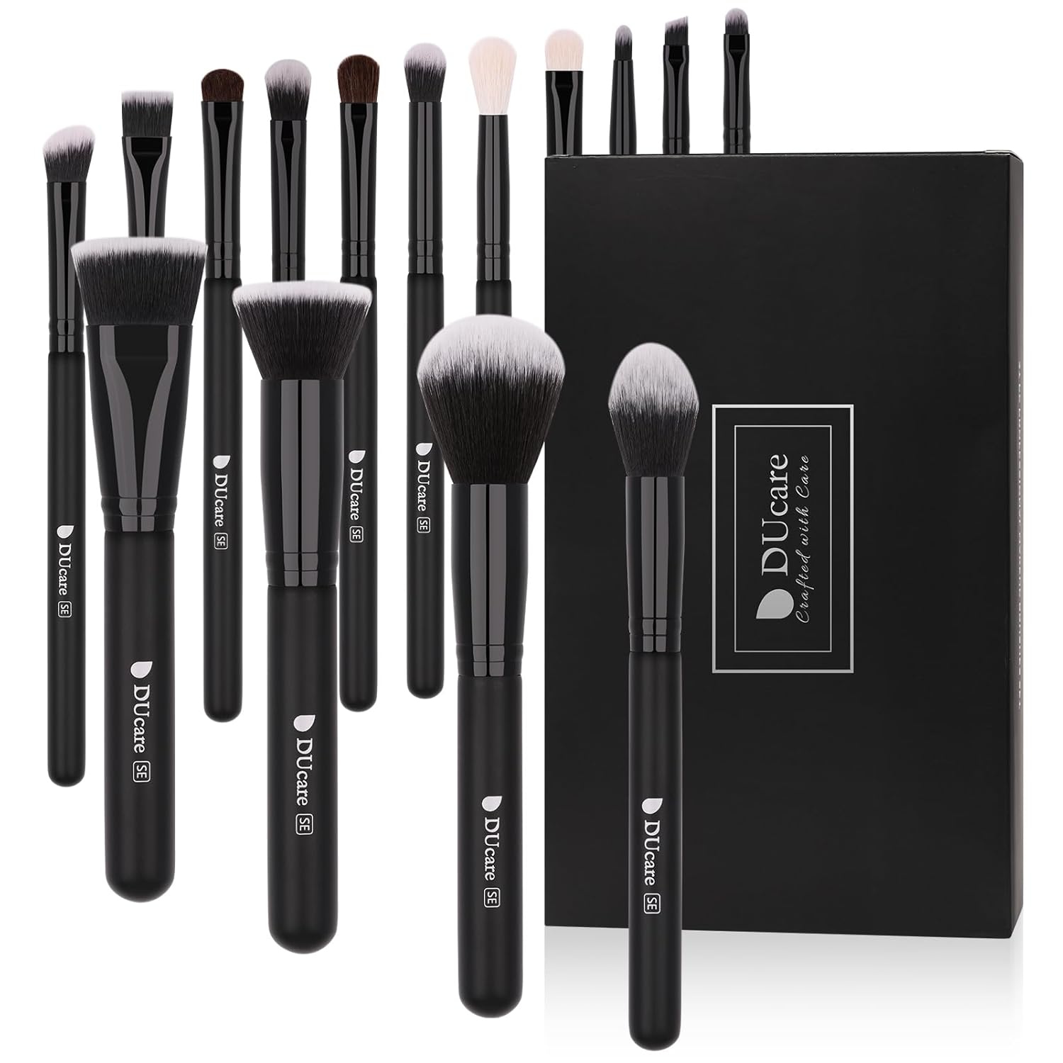 Classic Black Essential Upgraded Face & Eye Brush Set (15/20PC)