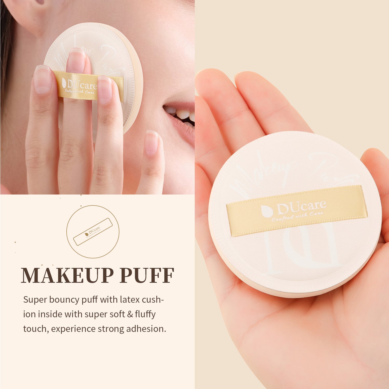 Foundation Brush with Makeup Puff