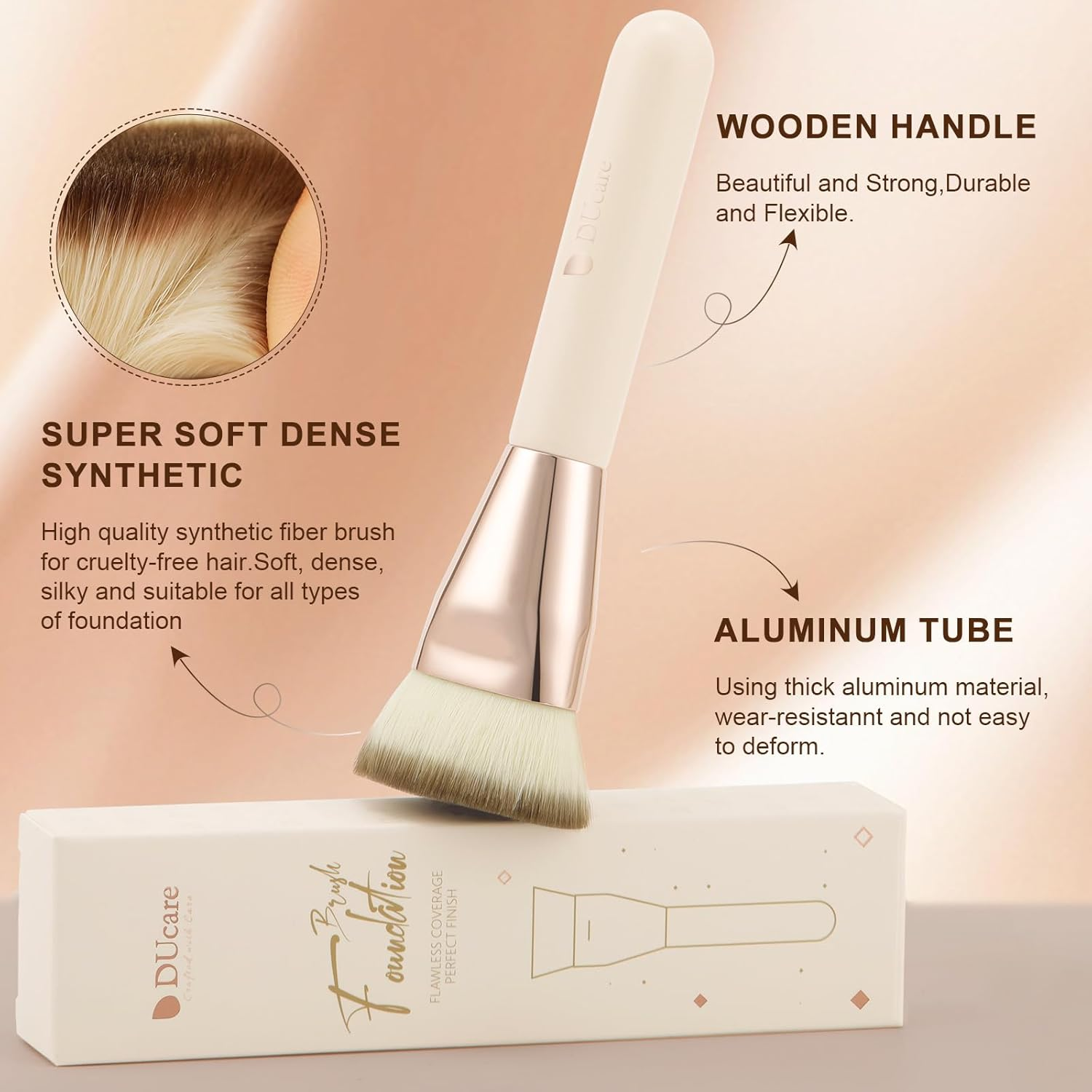 DUcare Flat Foundation Brush Face Makeup Brush
