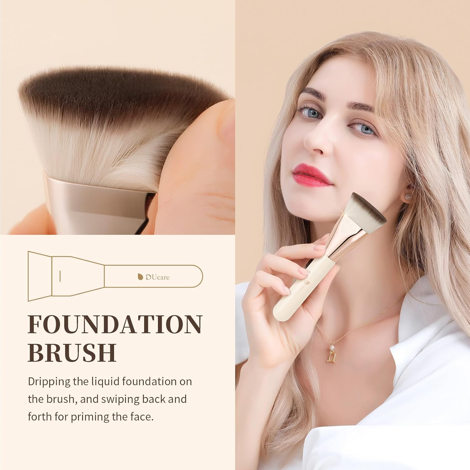 DUcare Flat Foundation Brush Face Makeup Brush