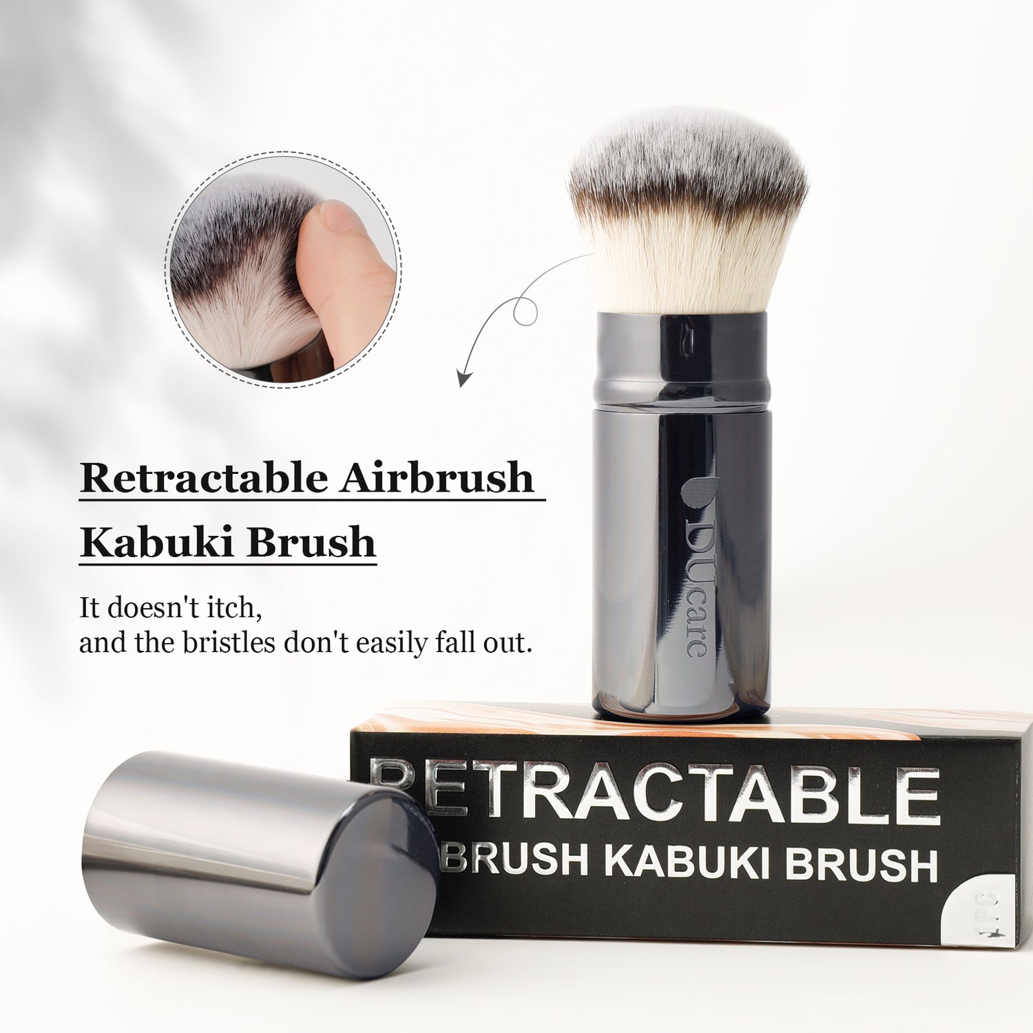 Flat Top Retractable Kabuki Foundation Brush