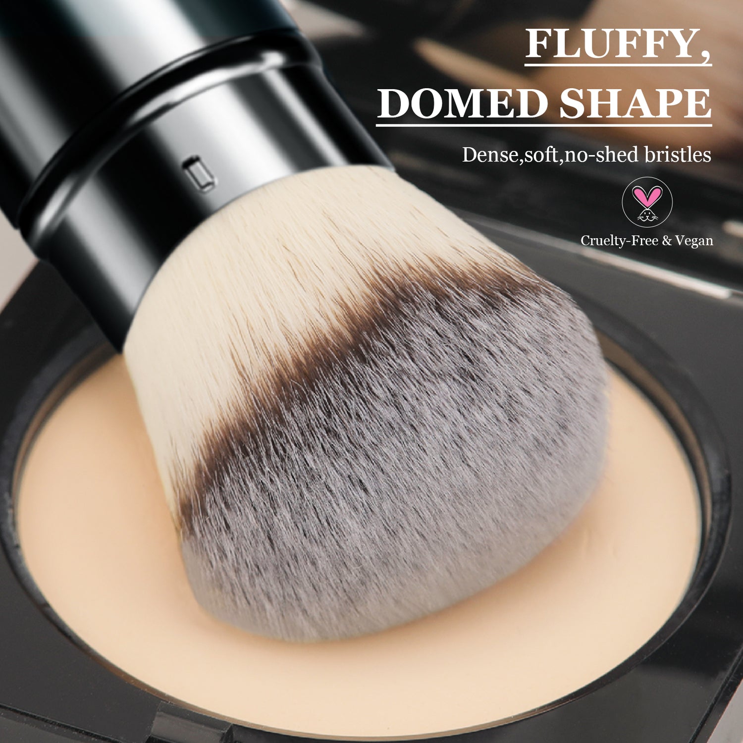 Flat Top Retractable Kabuki Foundation Brush
