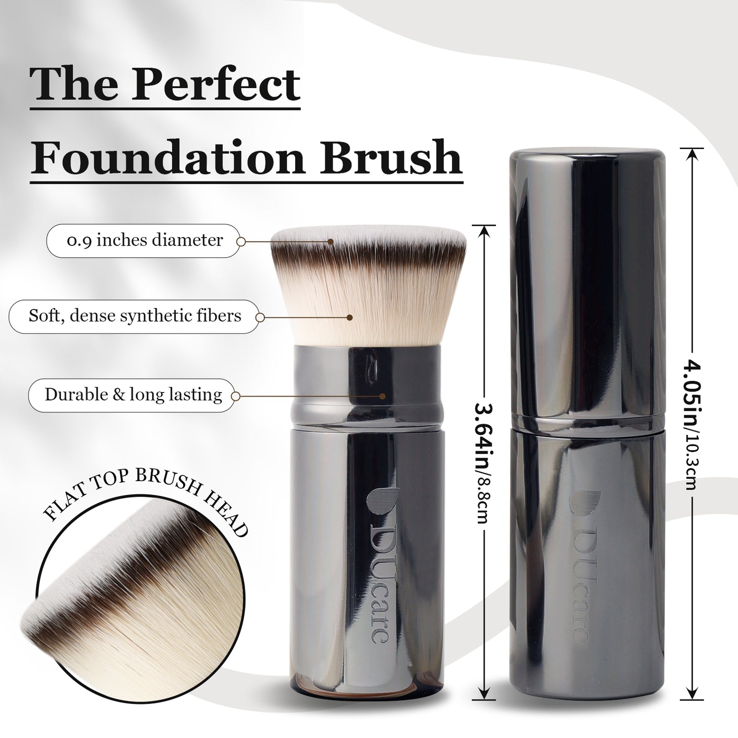 Flat Top Retractable Kabuki Foundation Brush
