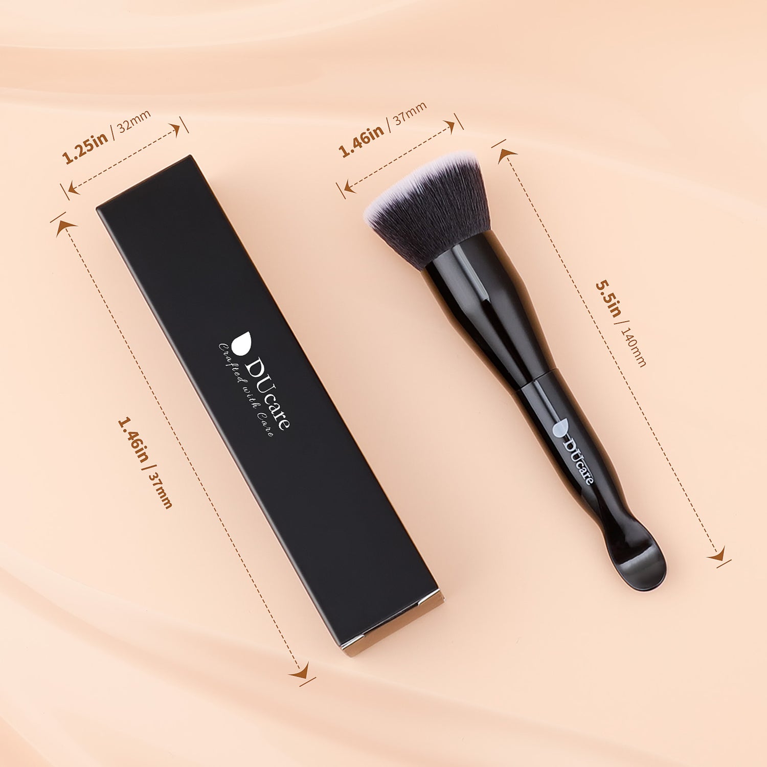 DUcare Double-Ended Foundation Brush & Digging Spoon