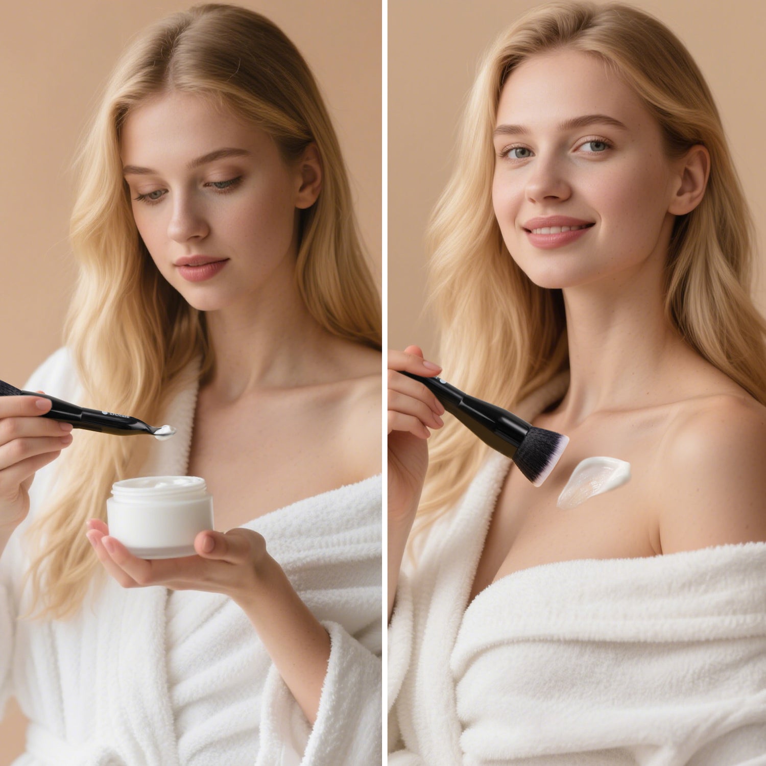 DUcare Double-Ended Foundation Brush & Digging Spoon