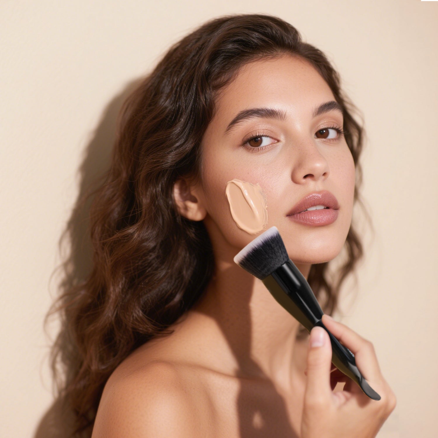 DUcare Double-Ended Foundation Brush & Digging Spoon