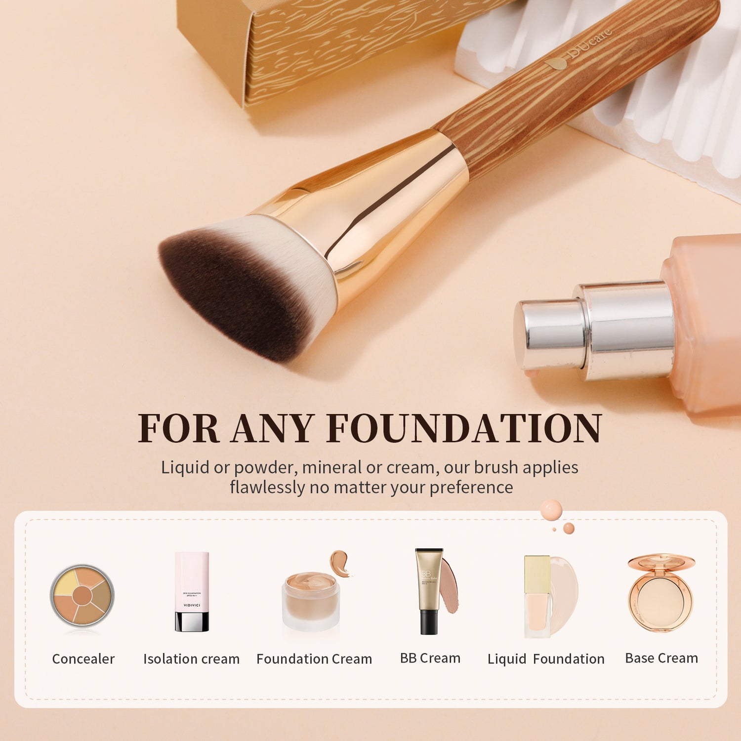 DUcare Water Drop Foundation Brush
