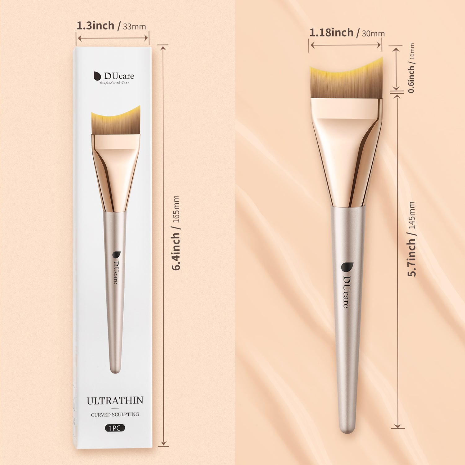 Docolor Unique Fishtail Ultrathin Foundation Brush