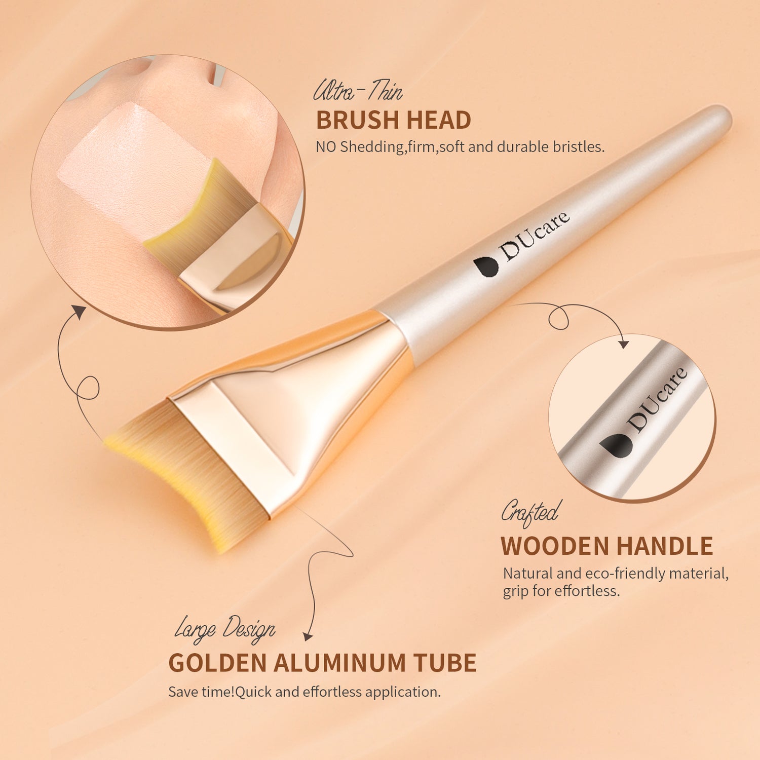 Docolor Unique Fishtail Ultrathin Foundation Brush