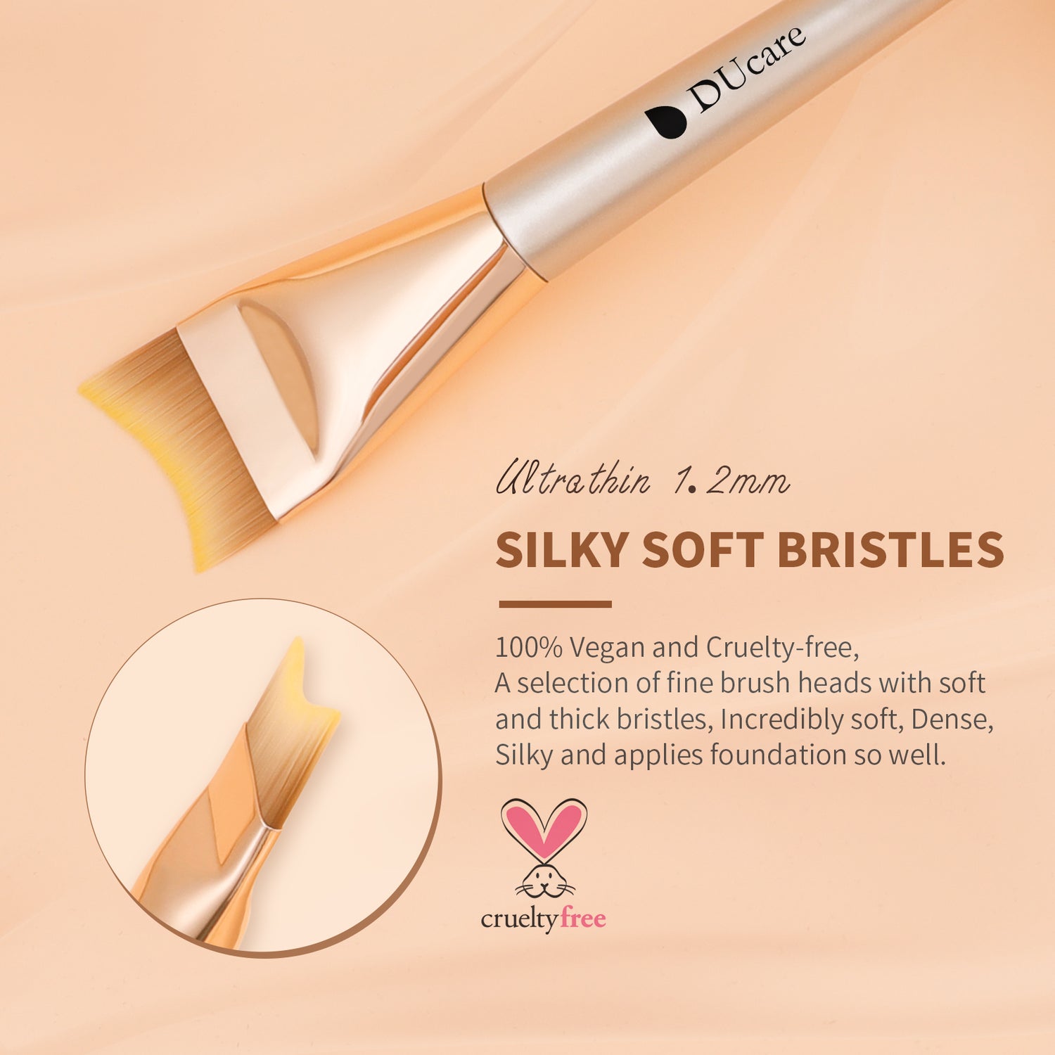 Docolor Unique Fishtail Ultrathin Foundation Brush
