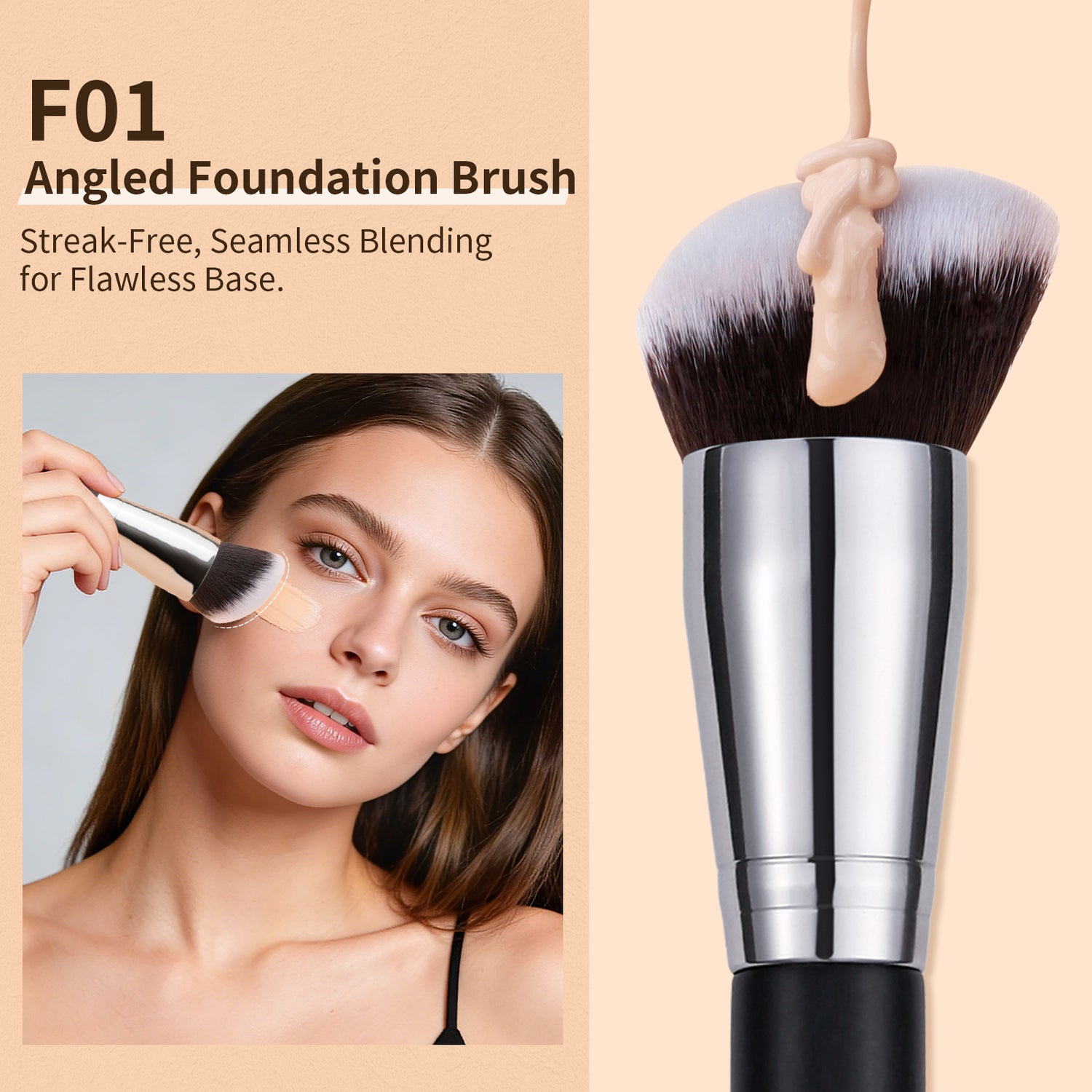 Panda Black & White Daily Need 3-Piece Face Brush Set