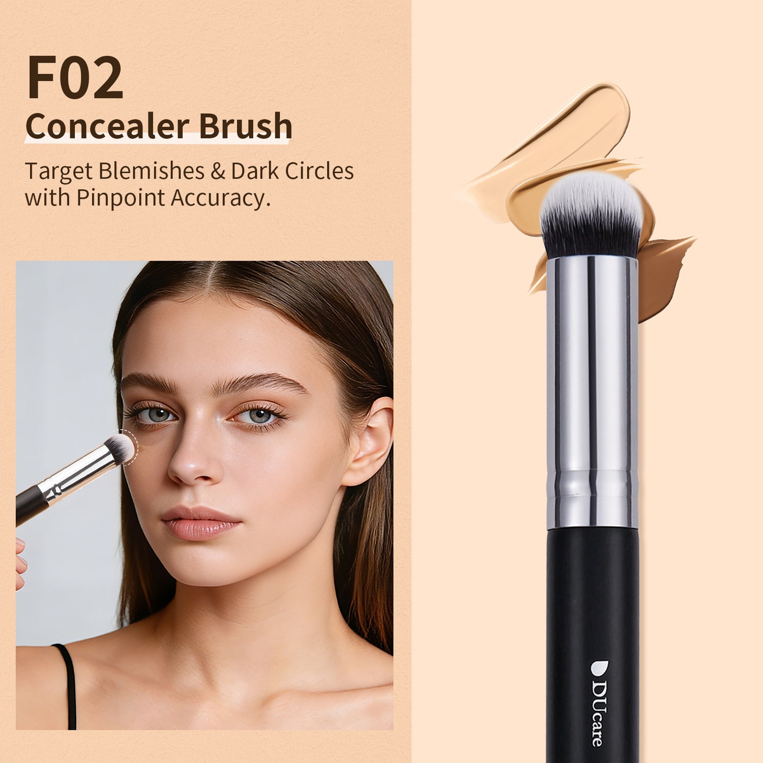 Panda Black & White Daily Need 3-Piece Face Brush Set