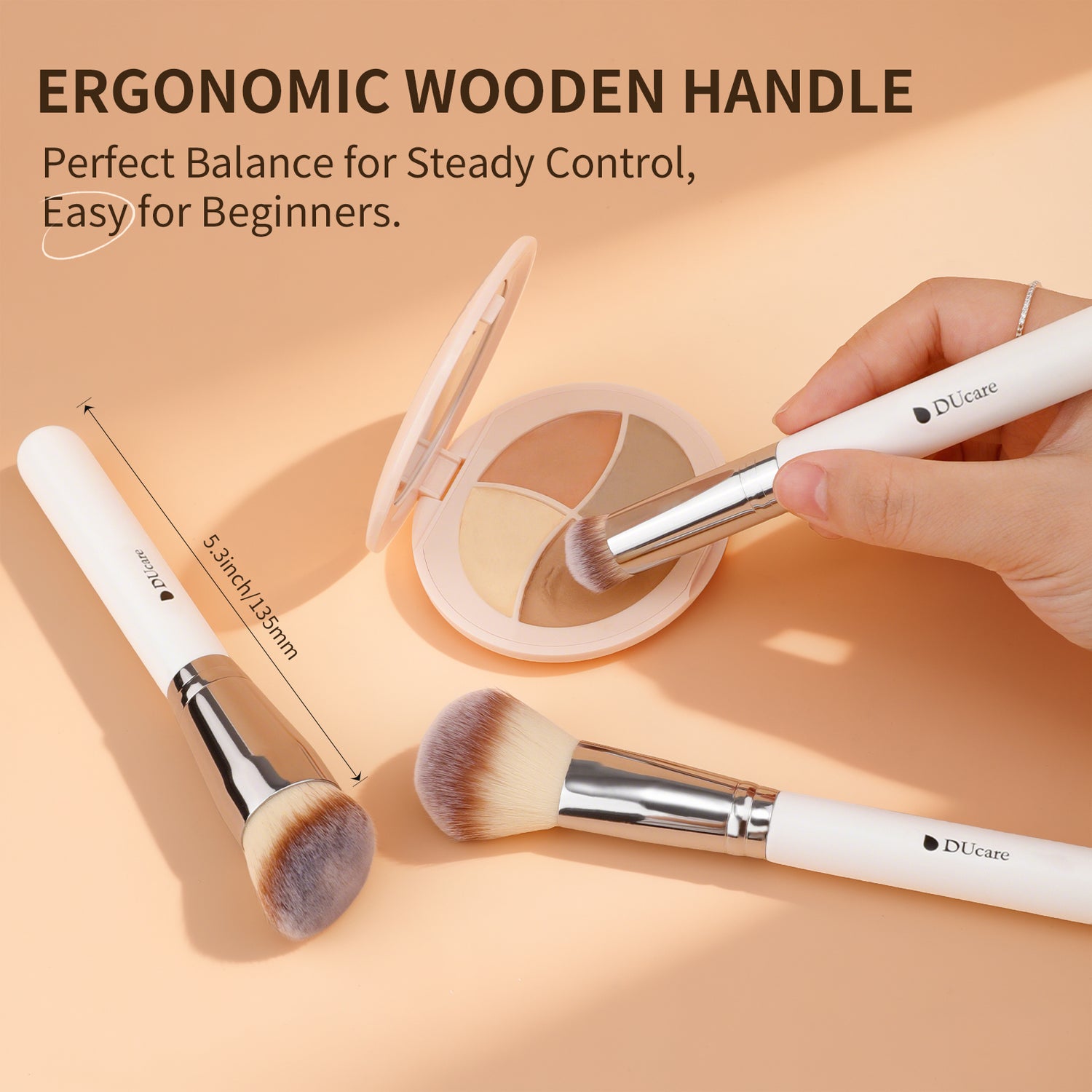 Panda Black & White Daily Need 3-Piece Face Brush Set