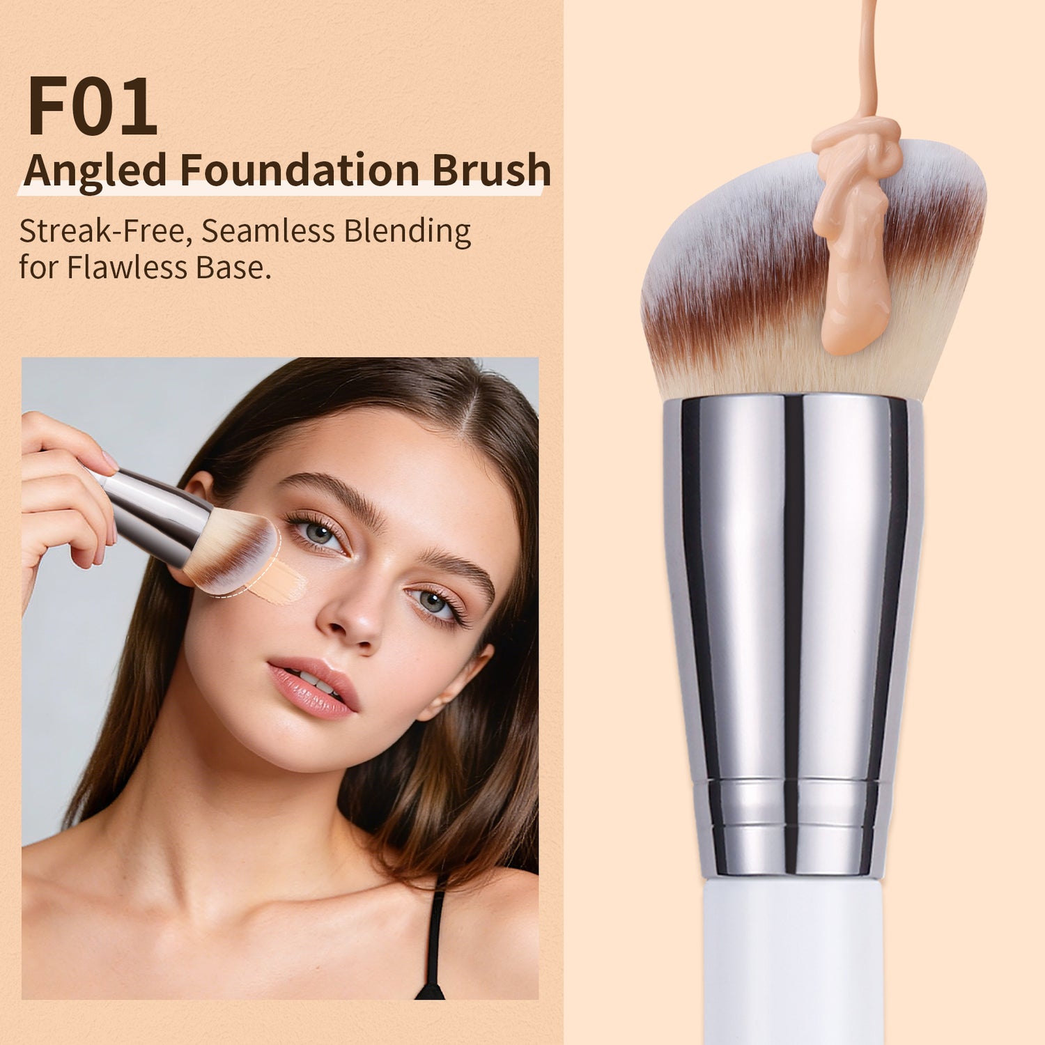 Panda Black & White Daily Need 3-Piece Face Brush Set