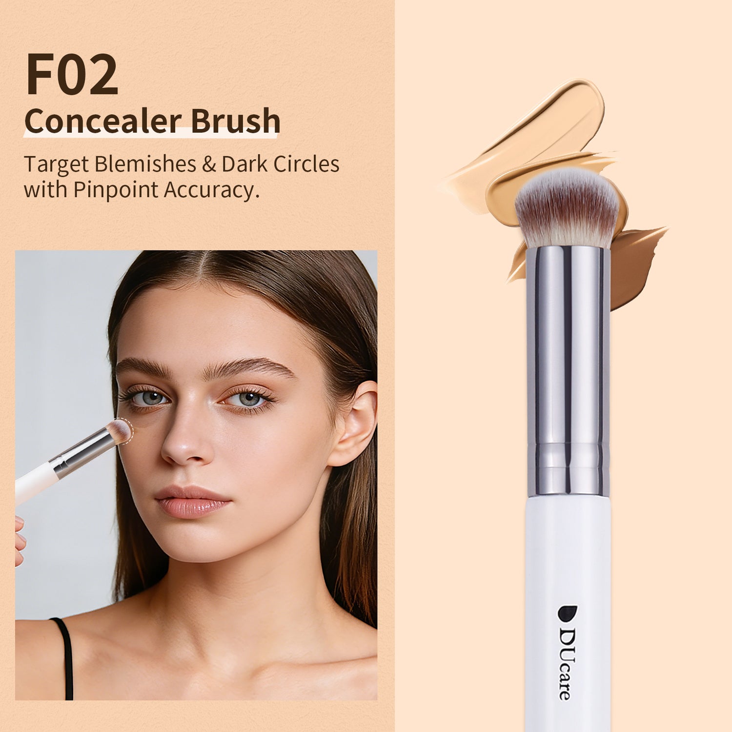 Panda Black & White Daily Need 3-Piece Face Brush Set