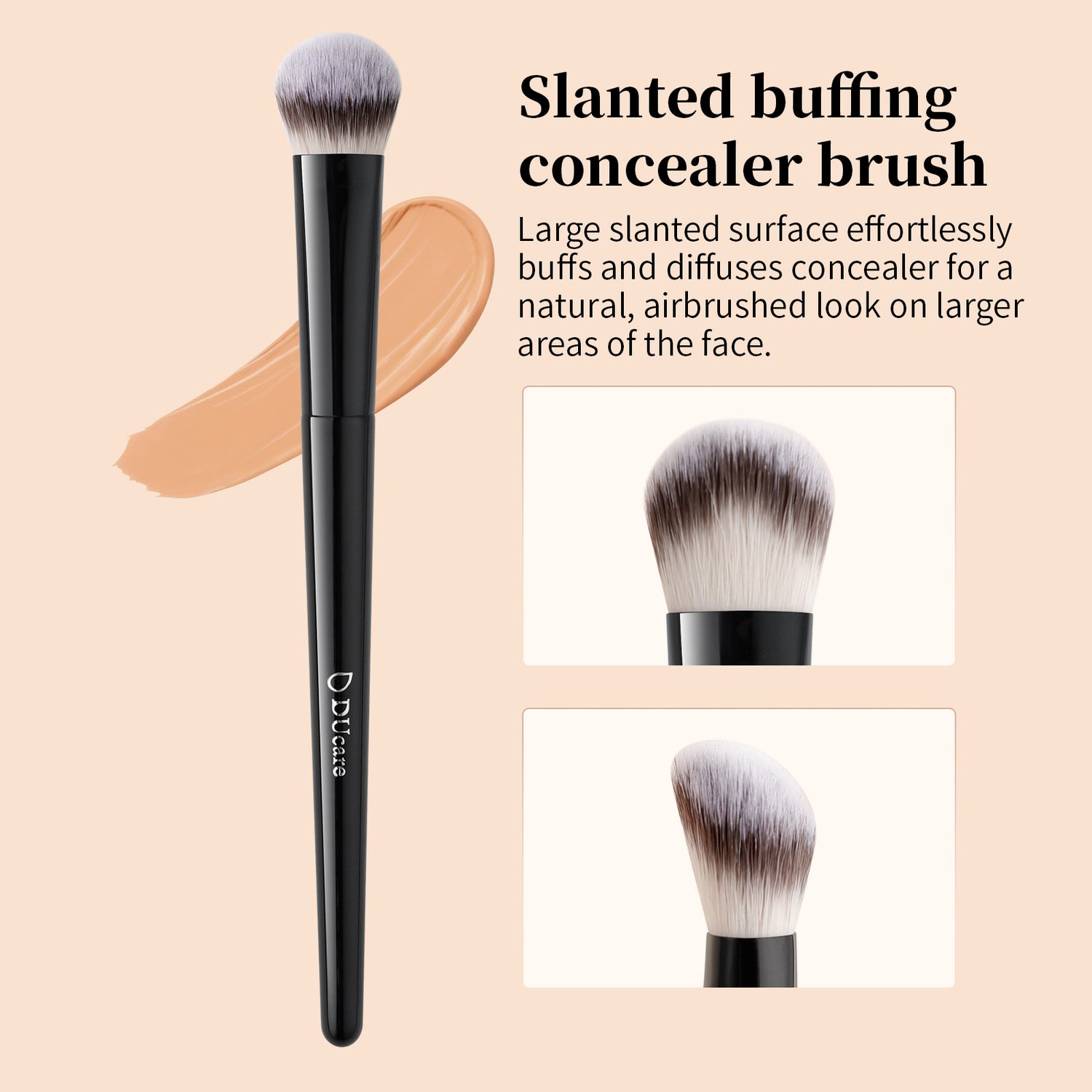 DUcare 3-Piece Precision Concealer Brush Set