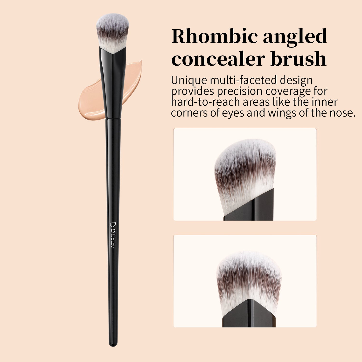 DUcare 3-Piece Precision Concealer Brush Set