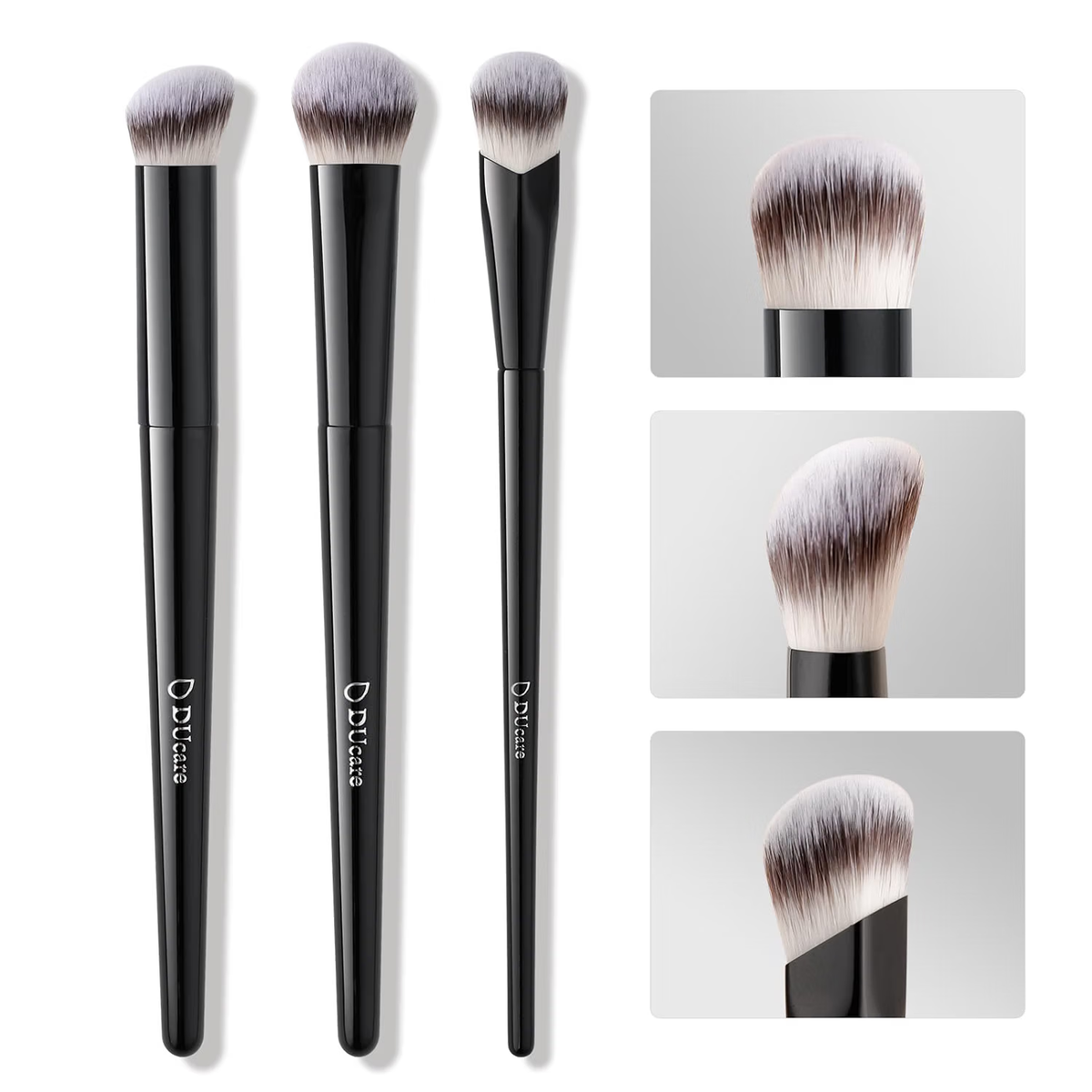 DUcare 3-Piece Precision Concealer Brush Set