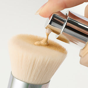 Peach Pink Girl Flat Foundation Brush
