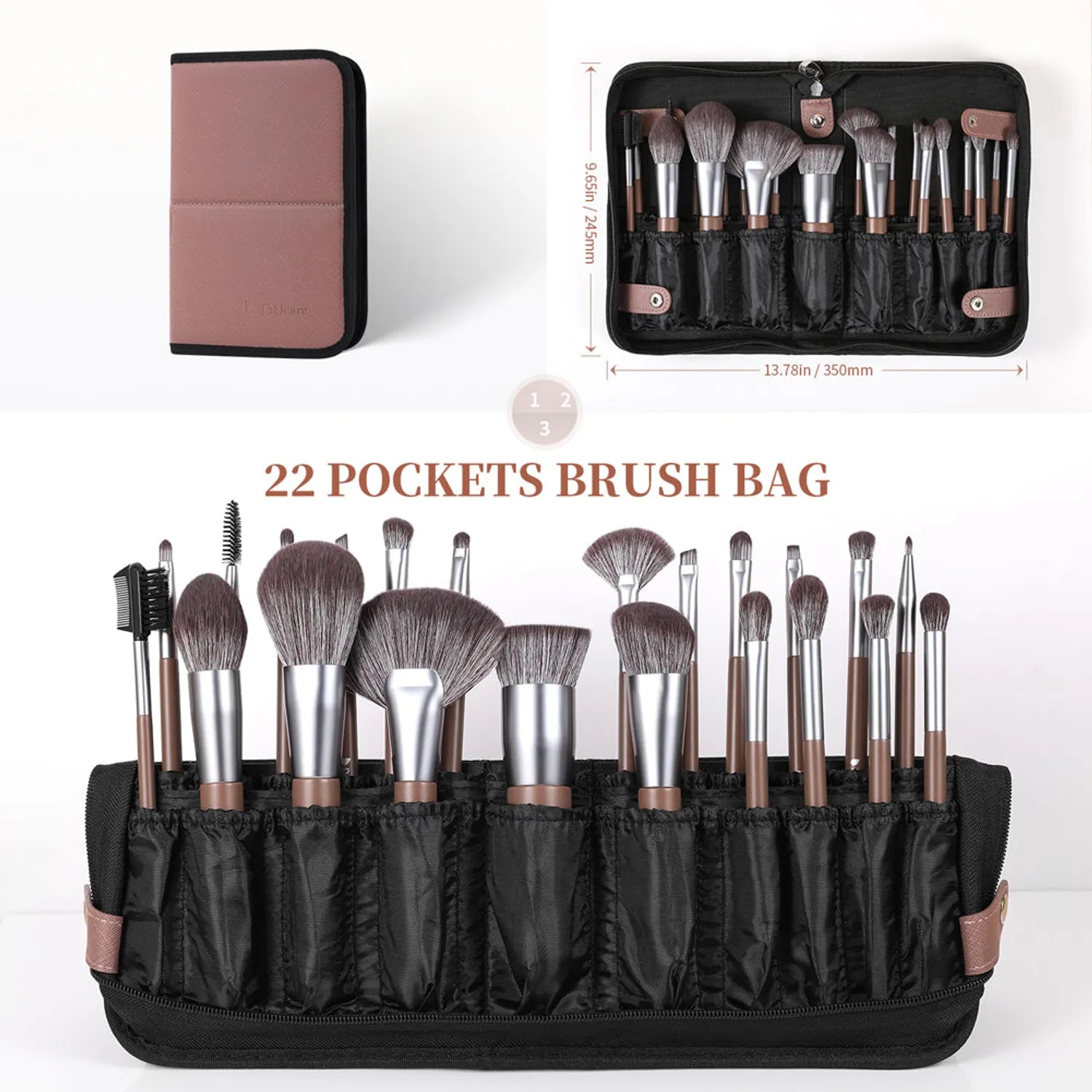 Panda Luxury Pro Artistry 31-Piece Face & Eye Brush Set