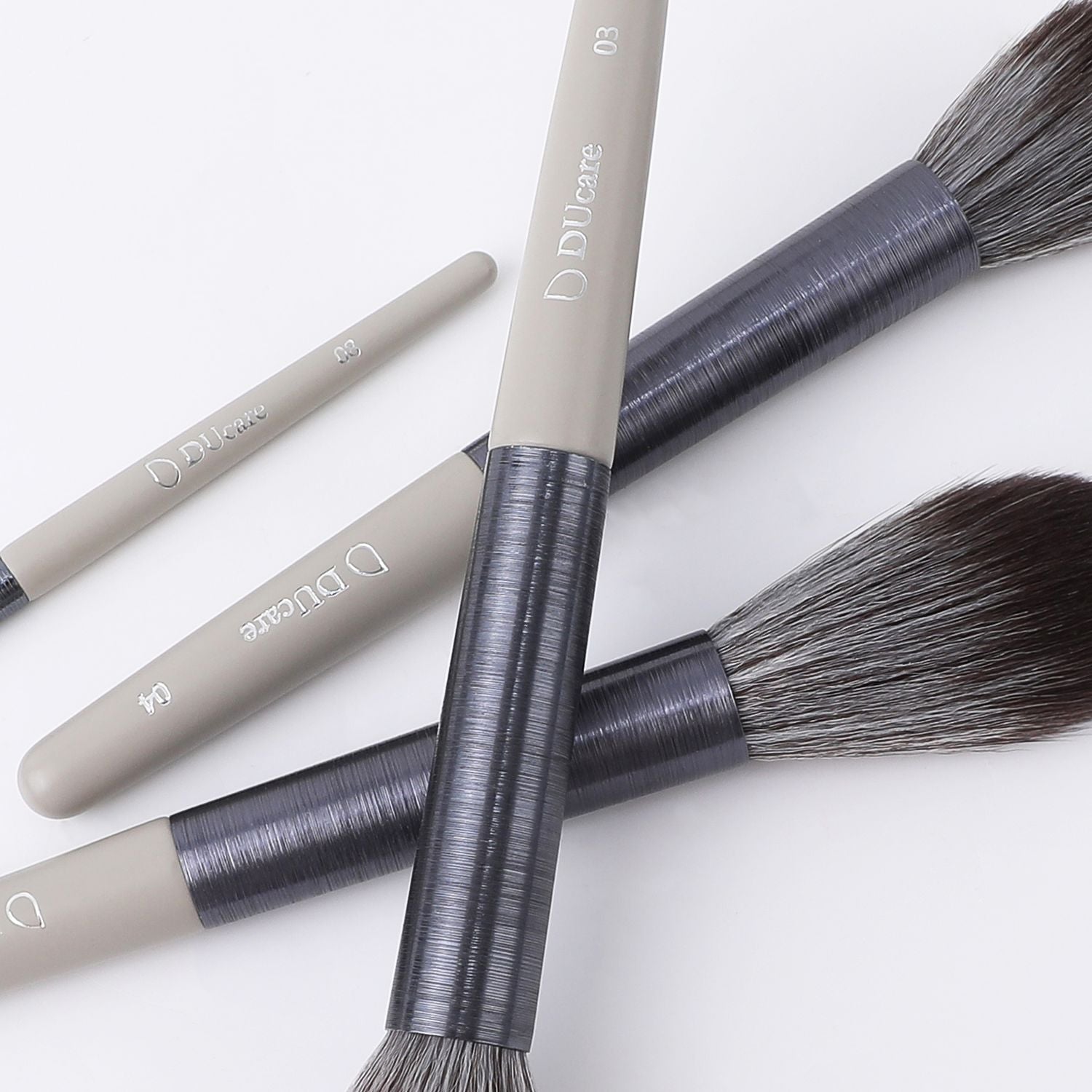 Silver Elegance 10Pcs Face & Eye Brush Set