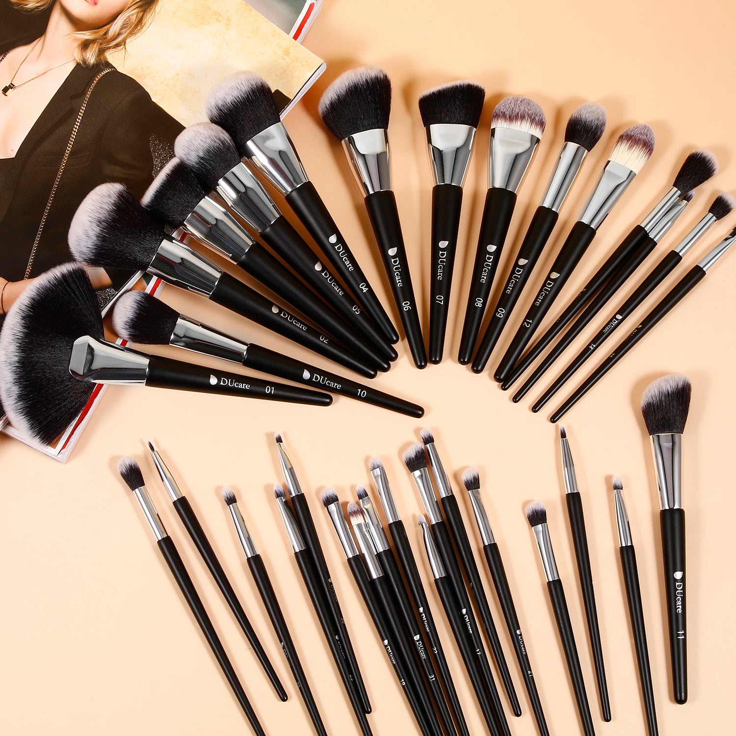 Panda Luxury Pro Artistry 31-Piece Face & Eye Brush Set