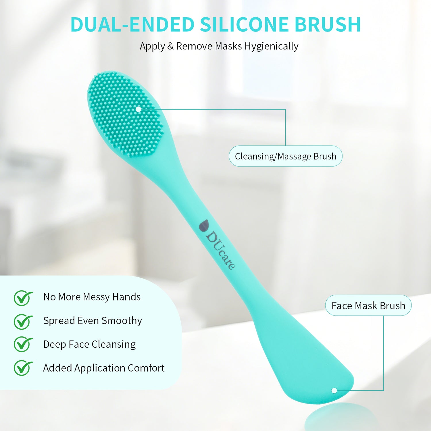 Daily Skin Care Silicone Face Mask Brush Set (3PC)
