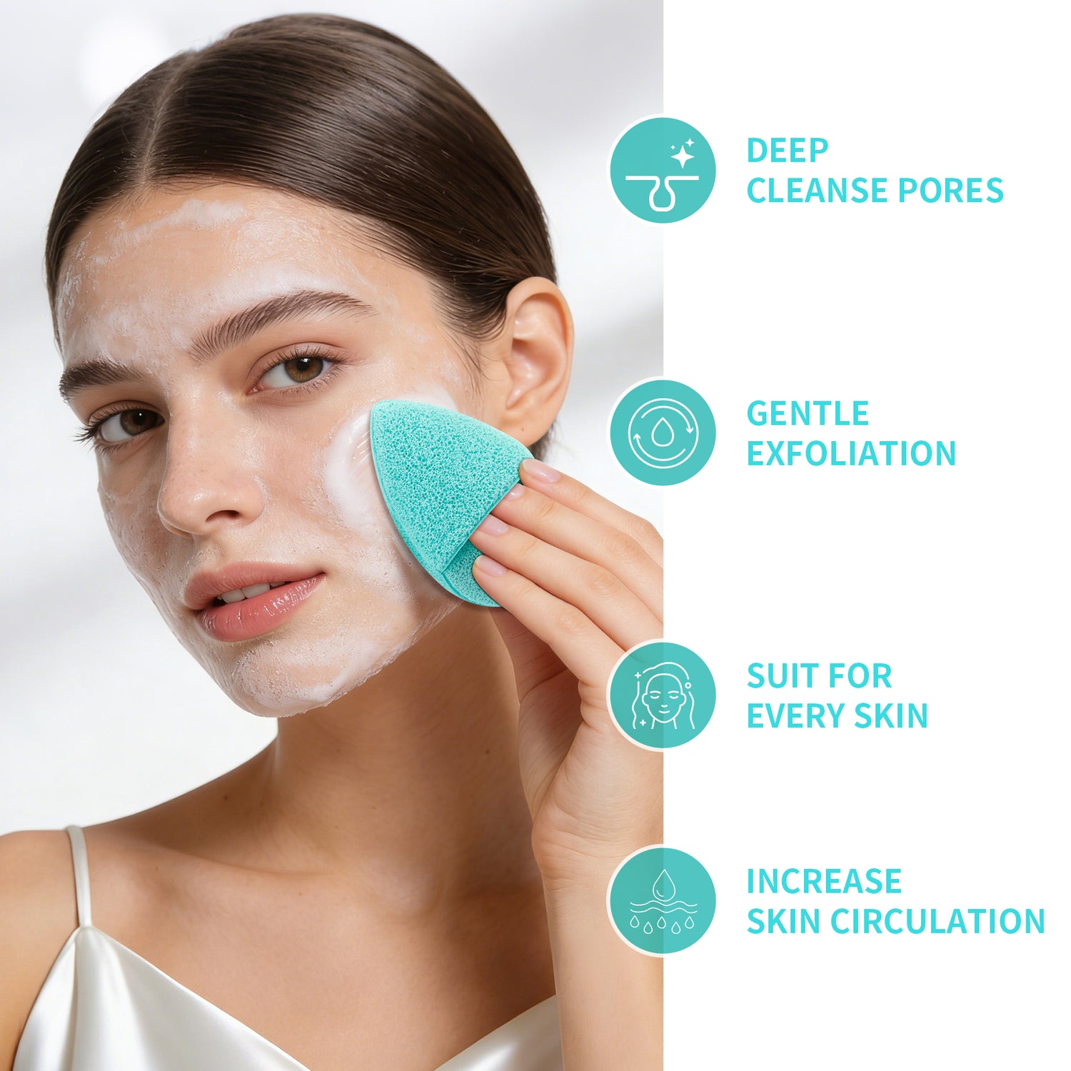 Daily Skin Care Silicone Face Mask Brush Set (3PC)